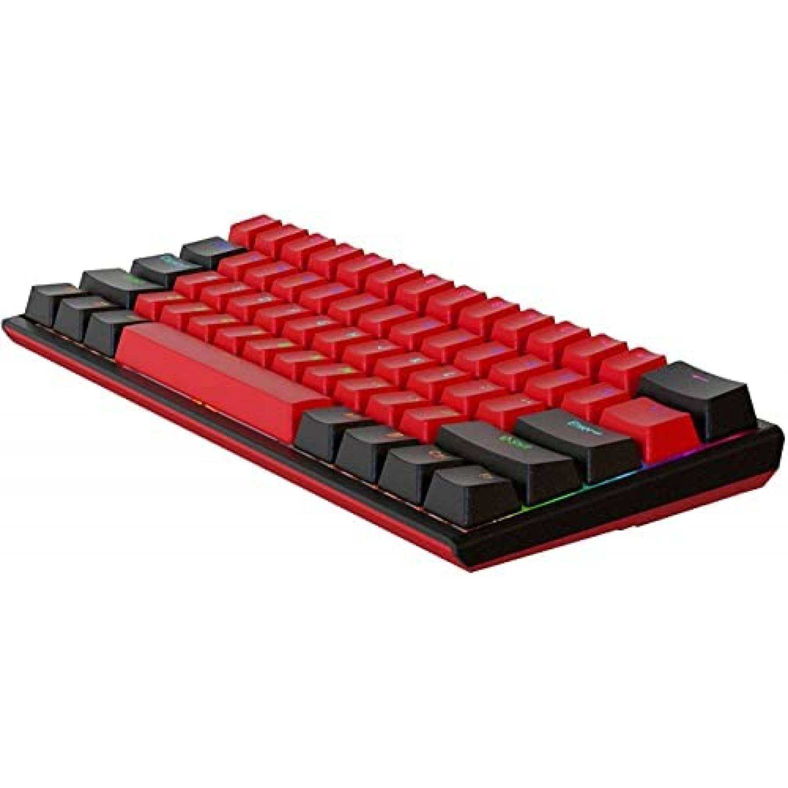 Teclado BOYI Switch Cherry MX con Retroiluminado RGB -Rojo