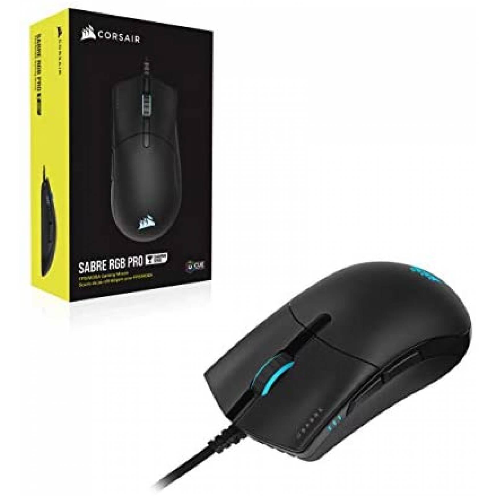 Mouse Gamer CORSAIR Sabre de 4 Botones RGB PRO -Negro