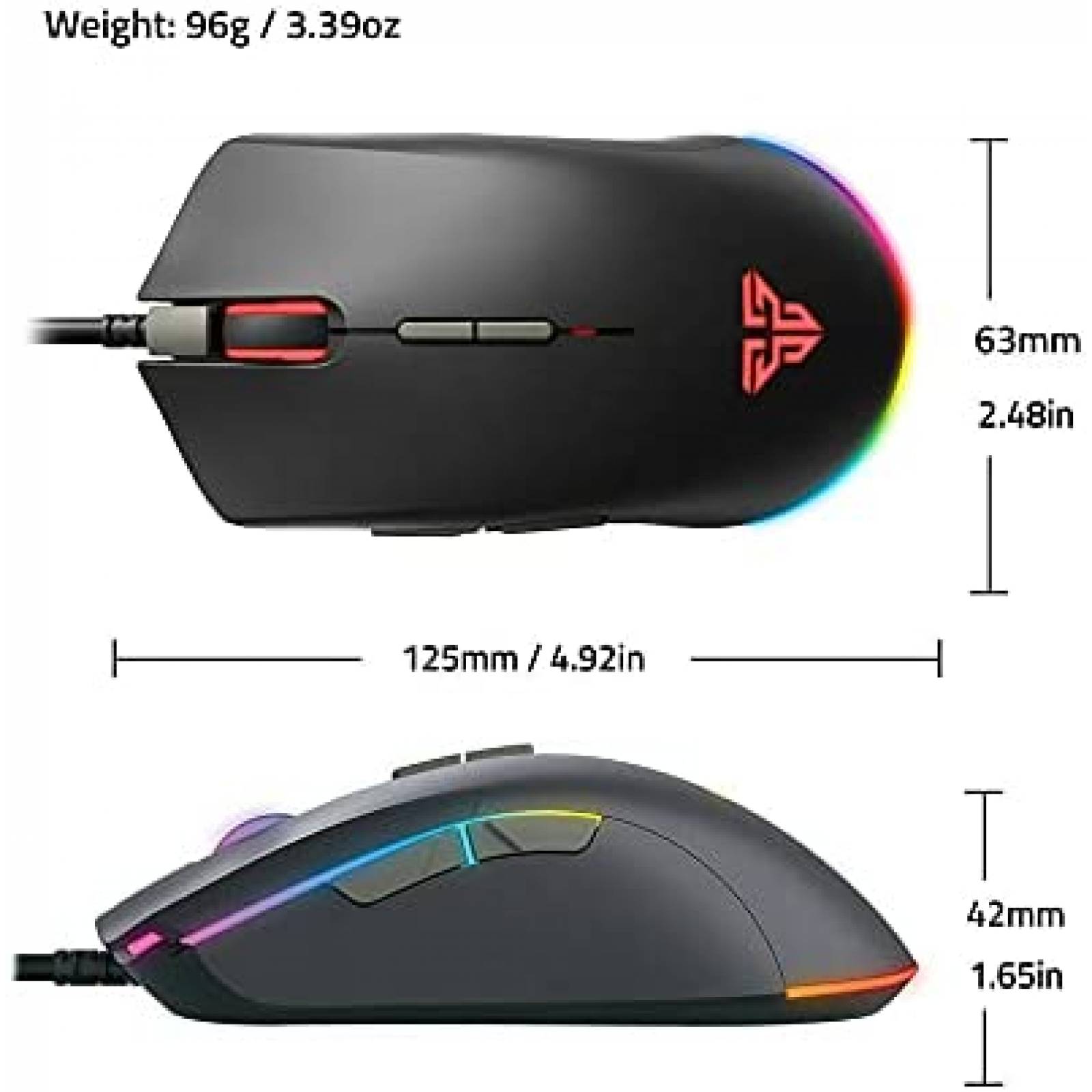 Mouse FANTECH Blake X17 7 Botones Prograables -Negro