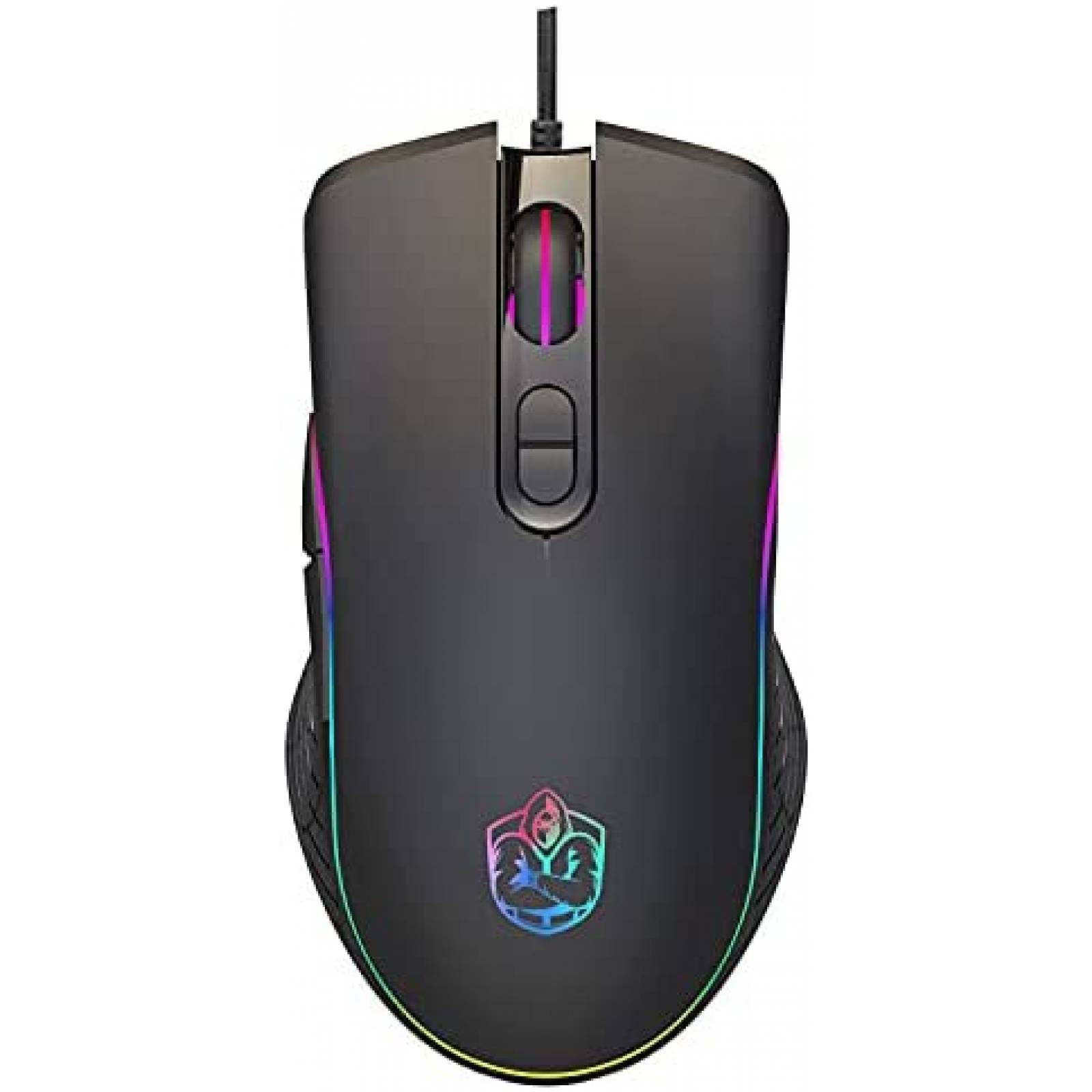 Mouse Generico 8000 DPI 1000Hz RGB 7 Botones -Negro