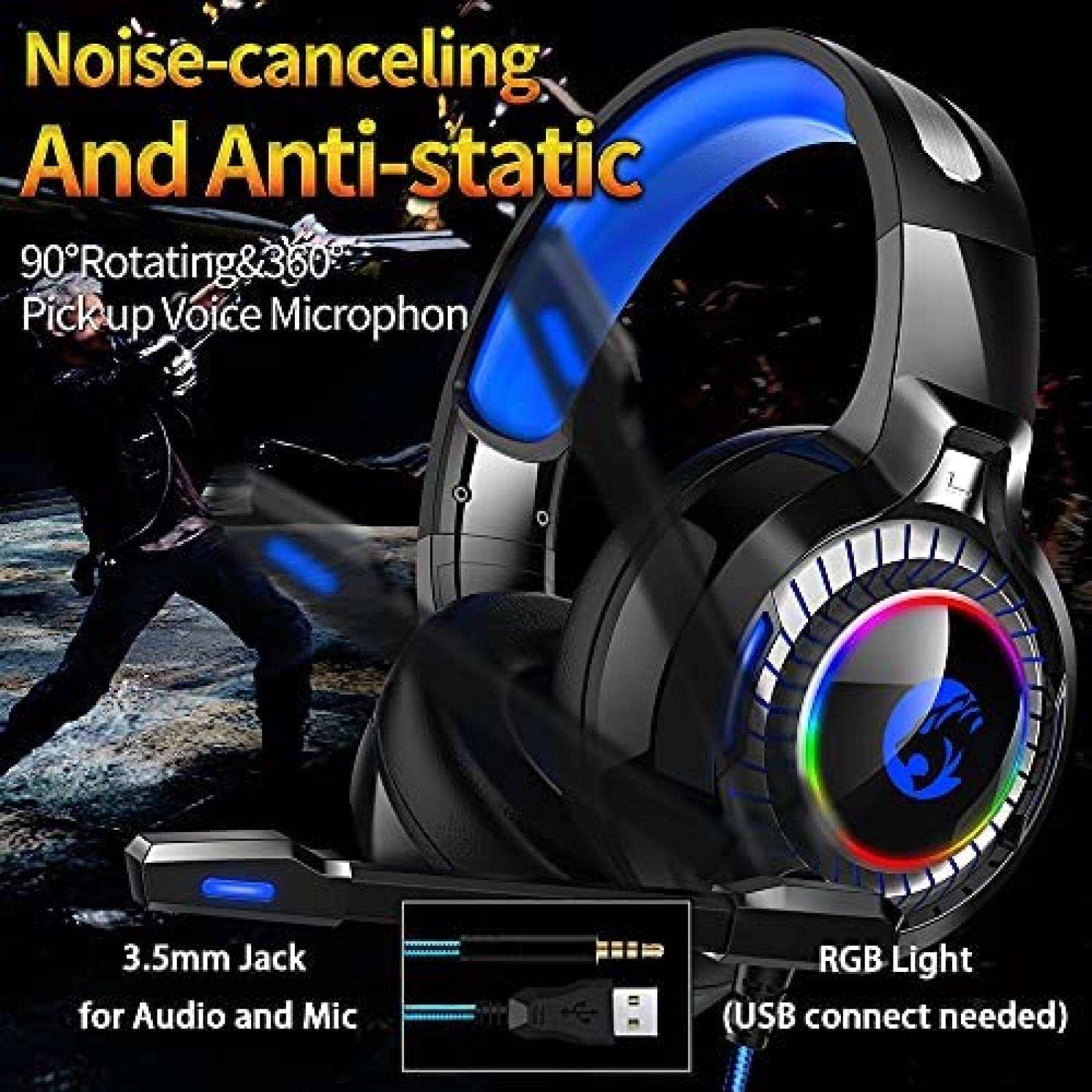Auriculares Gamer Keeyteek K29 de Jack 3.5mm -Negro
