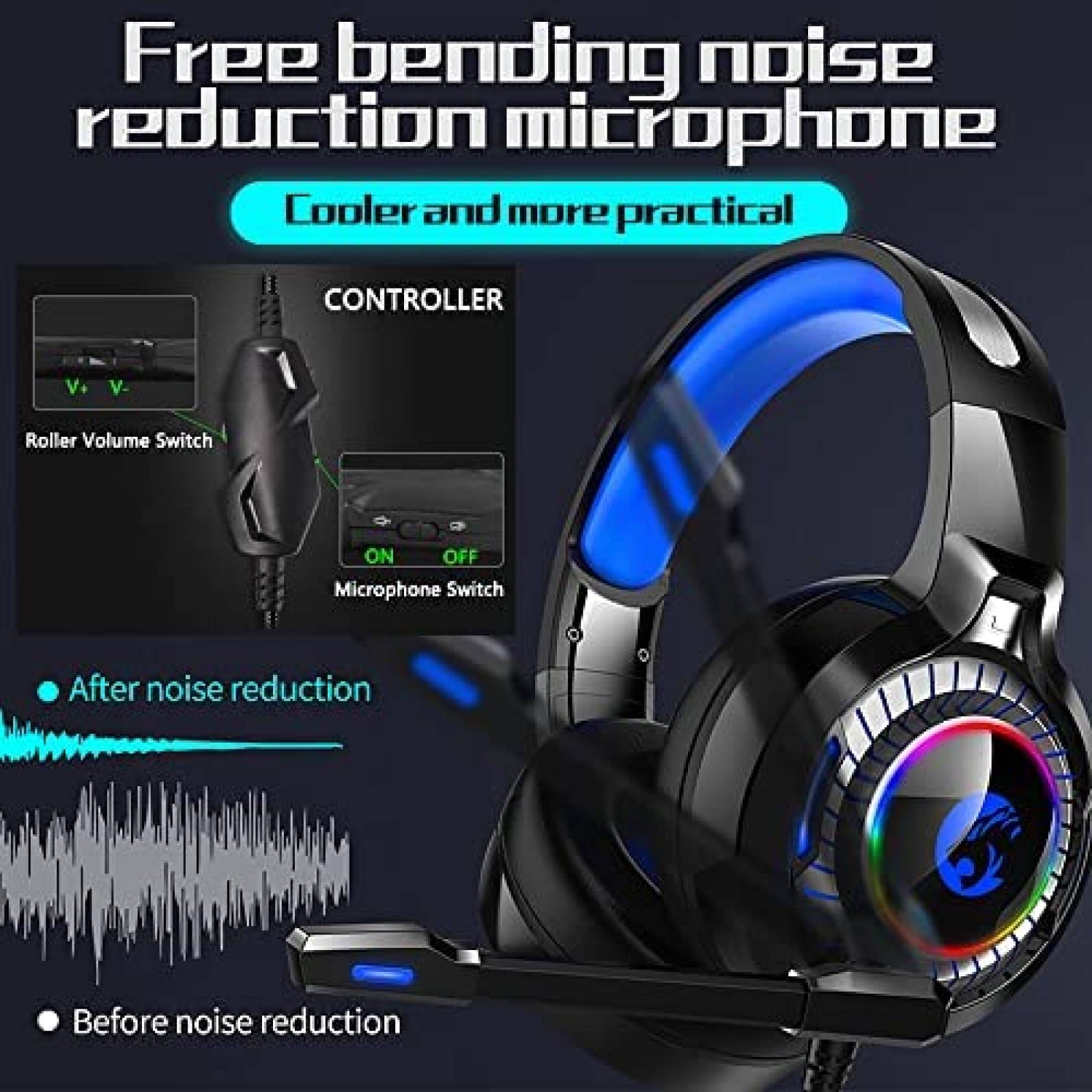 Auriculares Gamer Keeyteek K29 de Jack 3.5mm -Negro