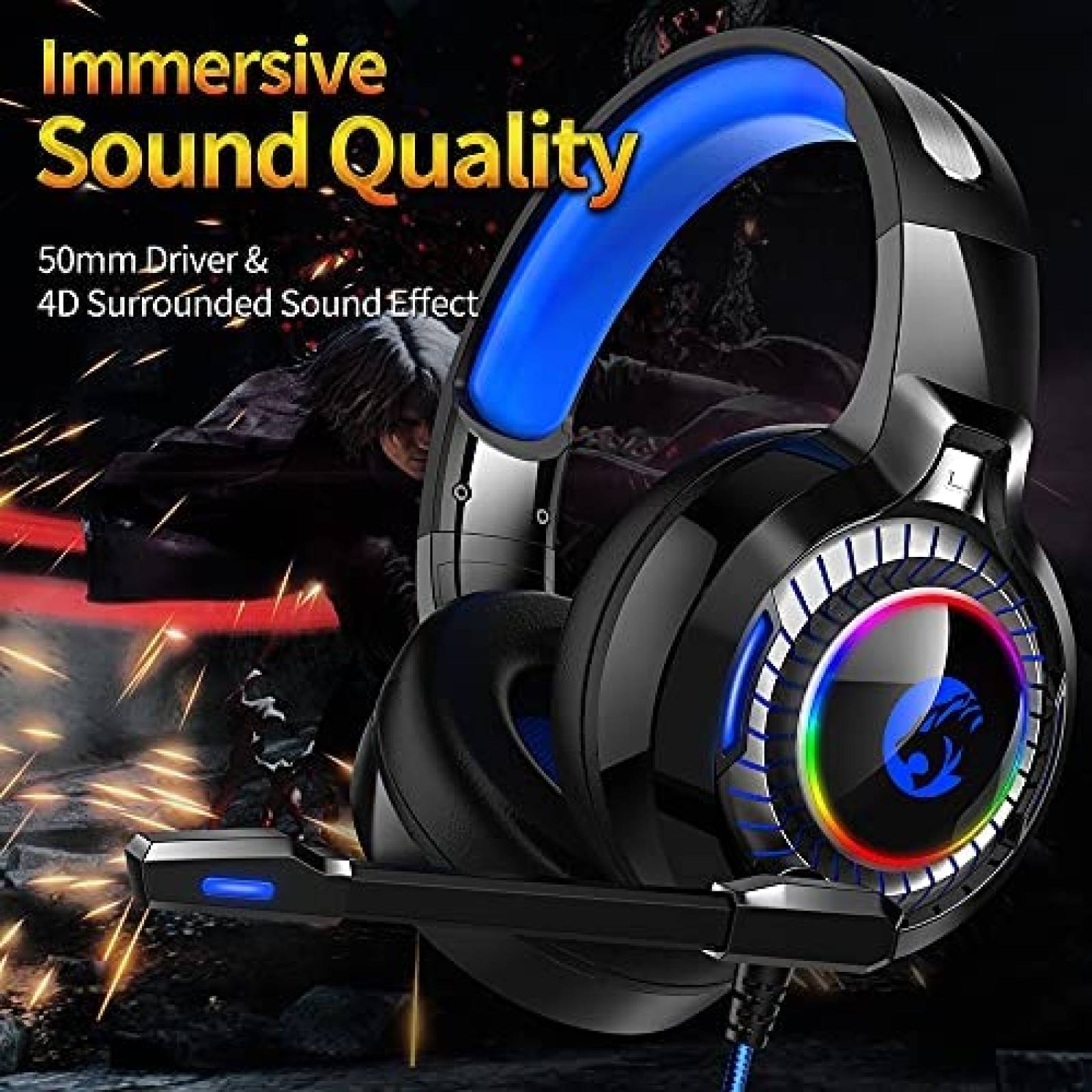 Auriculares Gamer Keeyteek K29 de Jack 3.5mm -Negro