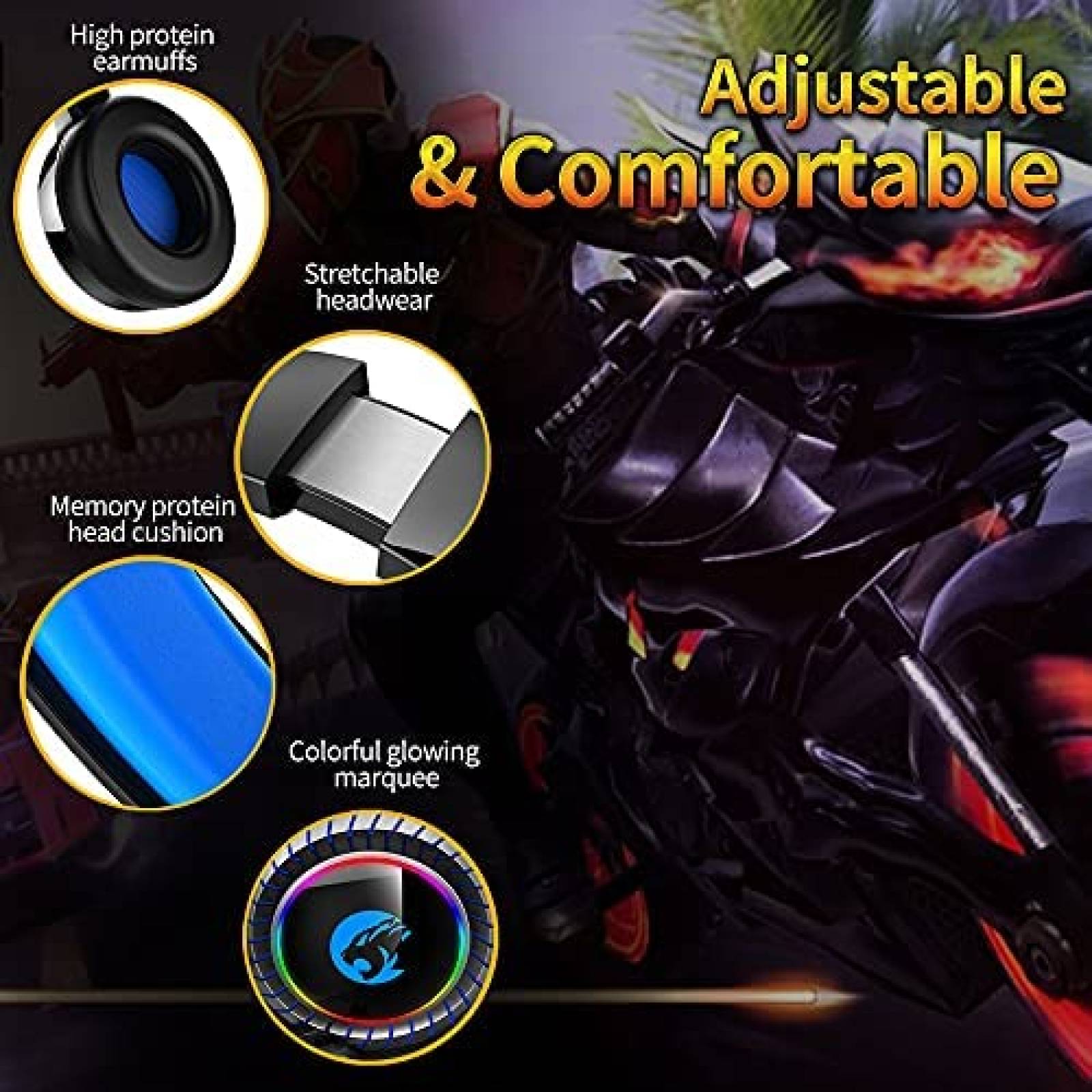 Auriculares Gamer Keeyteek K29 de Jack 3.5mm -Negro