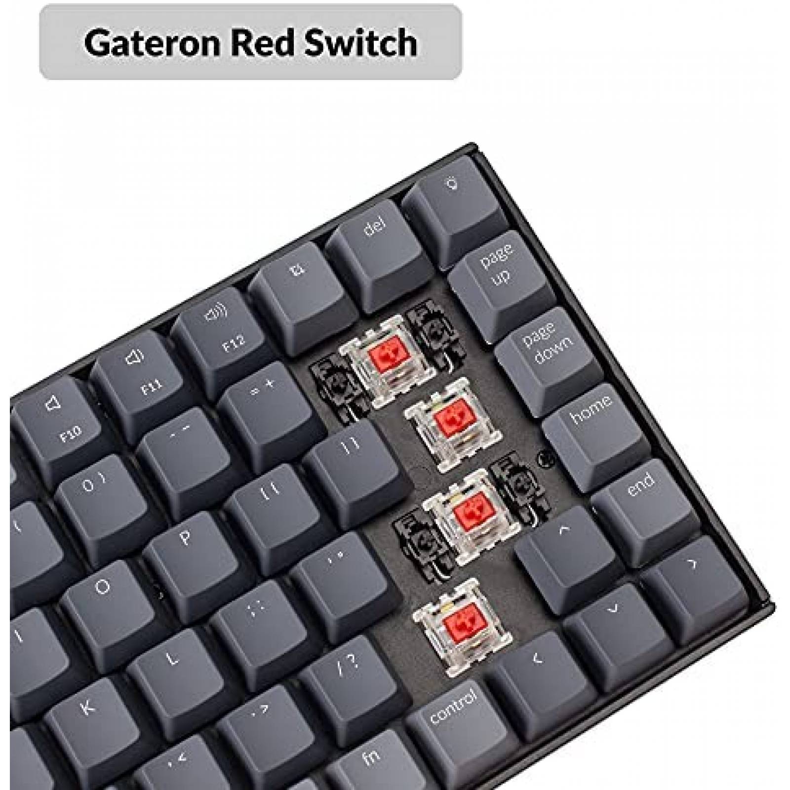 Teclado Bluetooth Keychron K2 de 84 Teclas LED -Negro