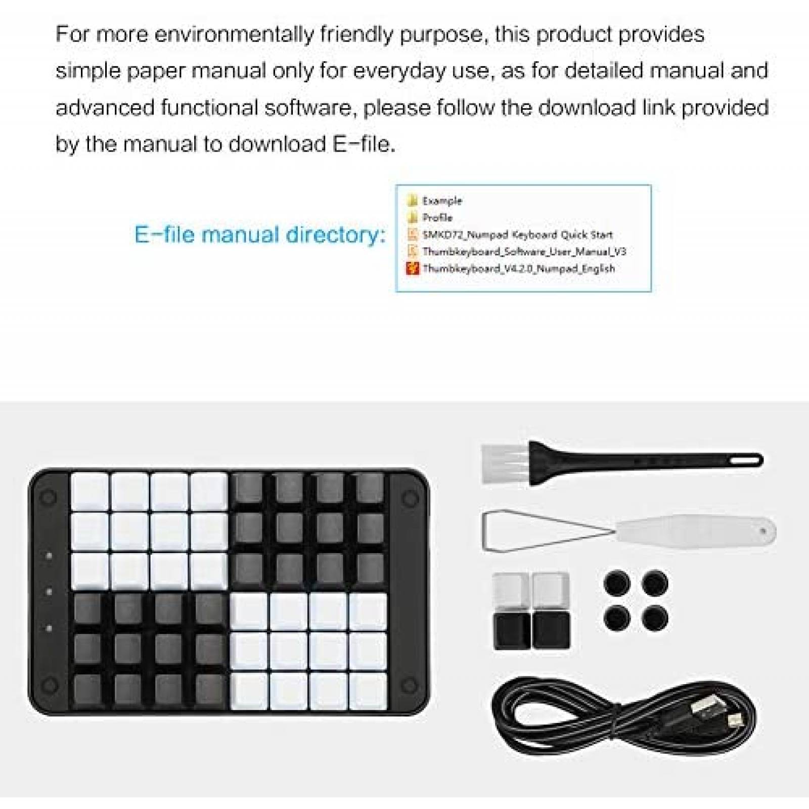 Teclado Gamer Koolertron Programable 48 Teclas -Negro