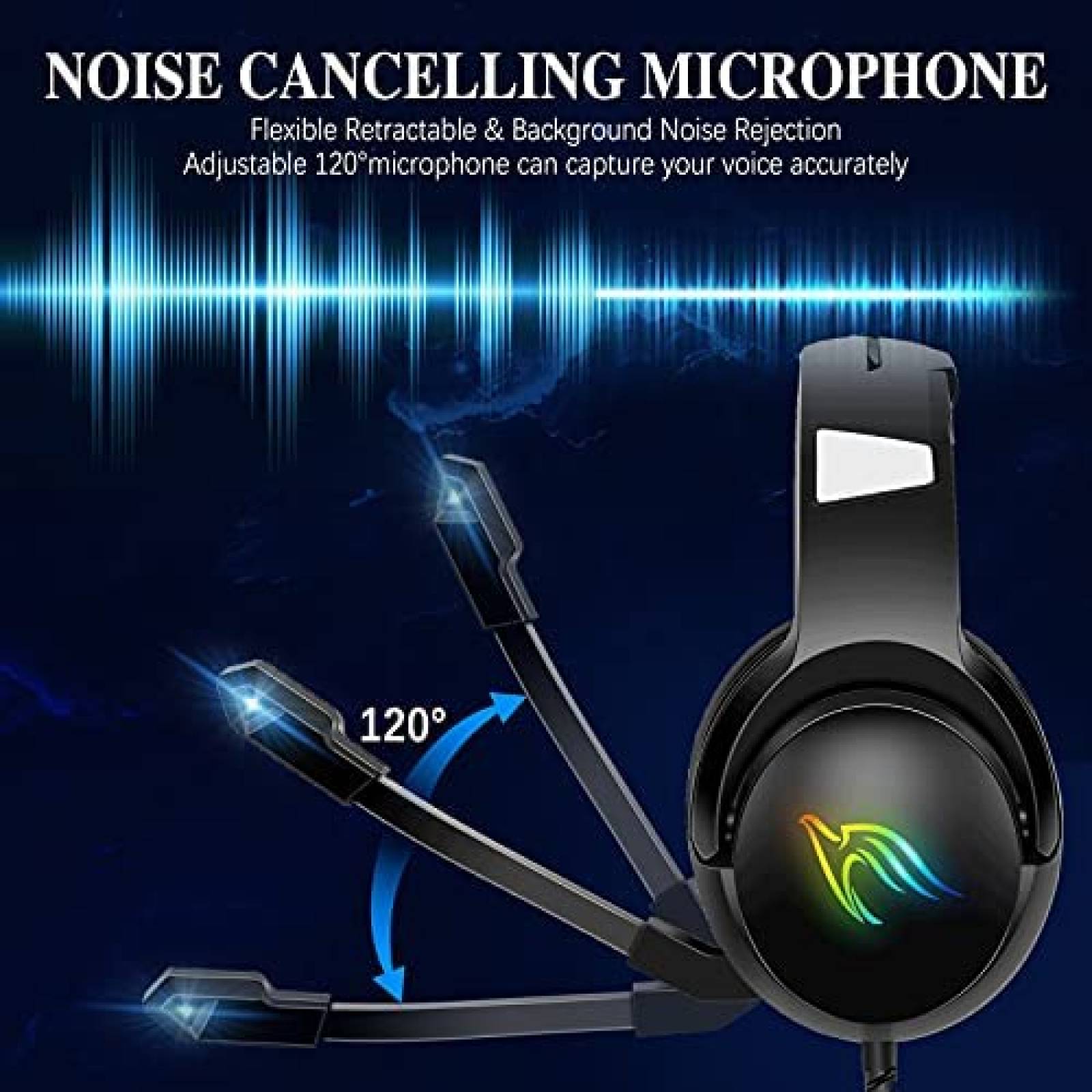 Audifonos con Microfono LANSNOW Cancelacion de Ruido -Negro