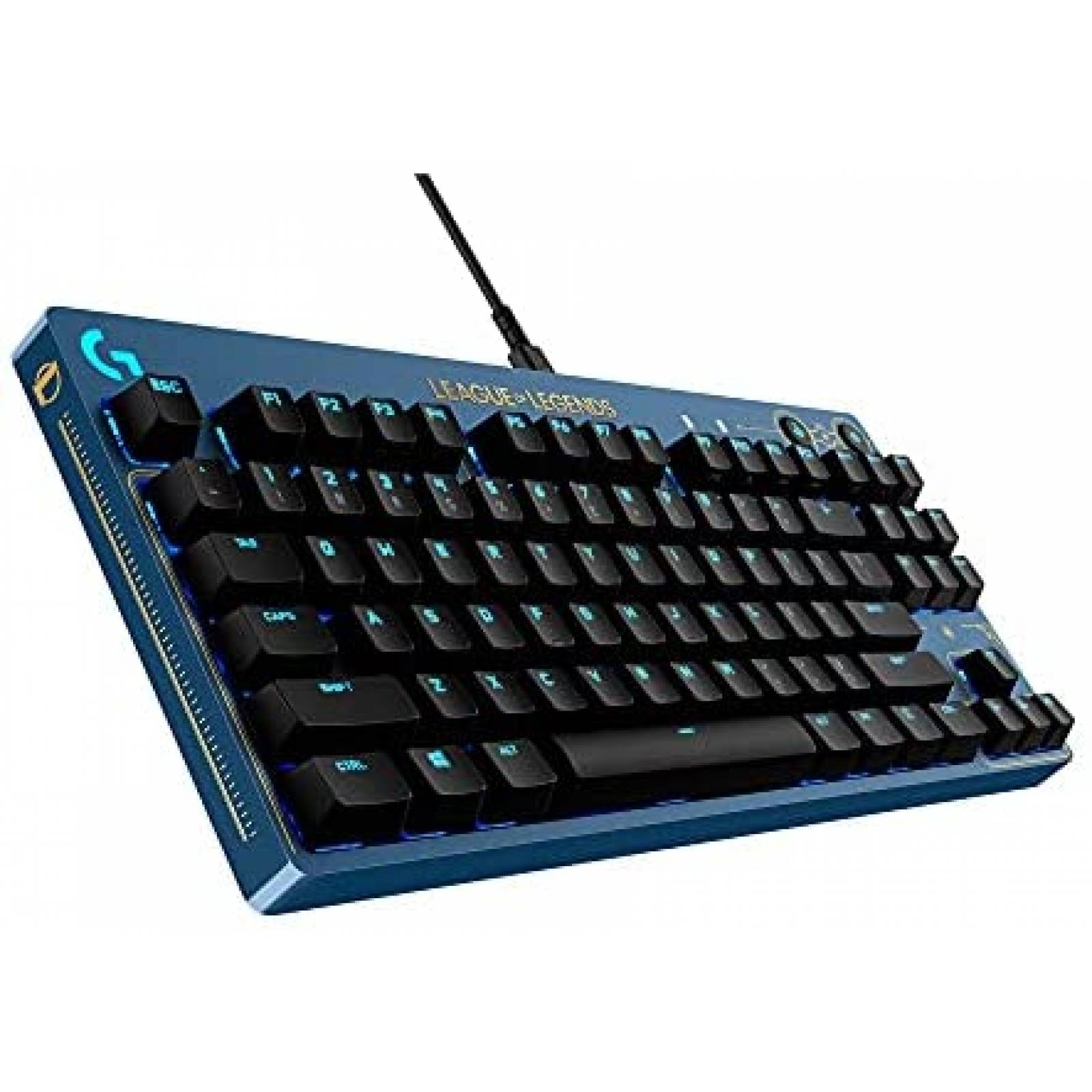 Teclado Logitech G League of Legends Mecanico Portatil -Azul
