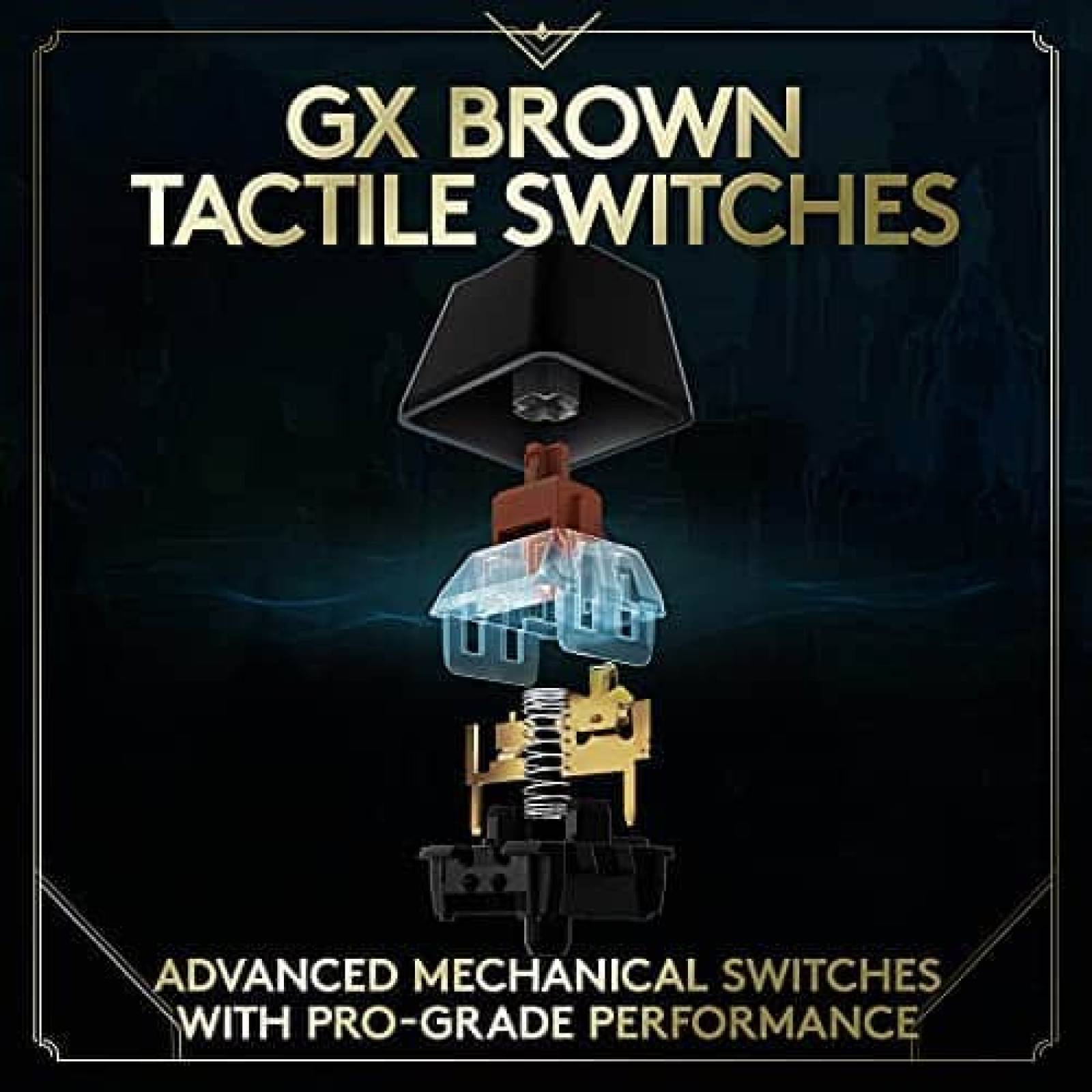 Teclado Logitech G League of Legends Mecanico Portatil -Azul