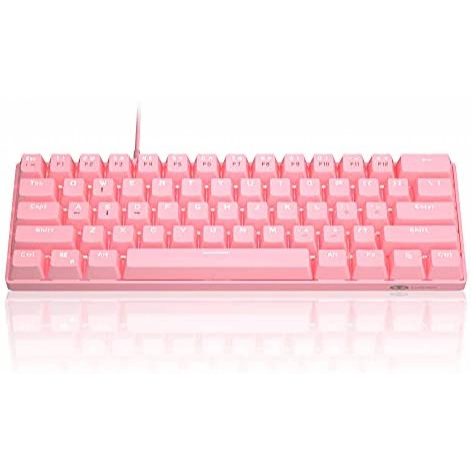 Teclado para PC MageGee con Retroiluminado LED -Rosa