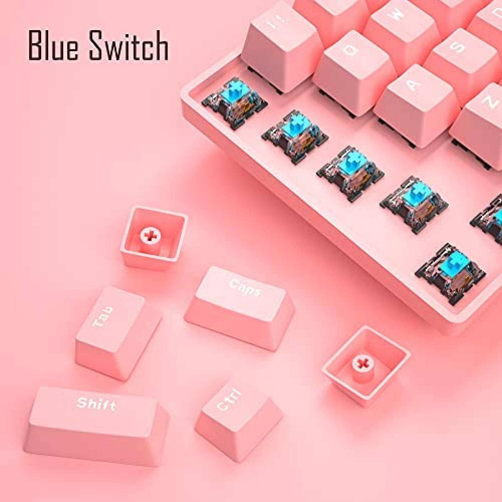 Teclado para PC MageGee con Retroiluminado LED -Rosa