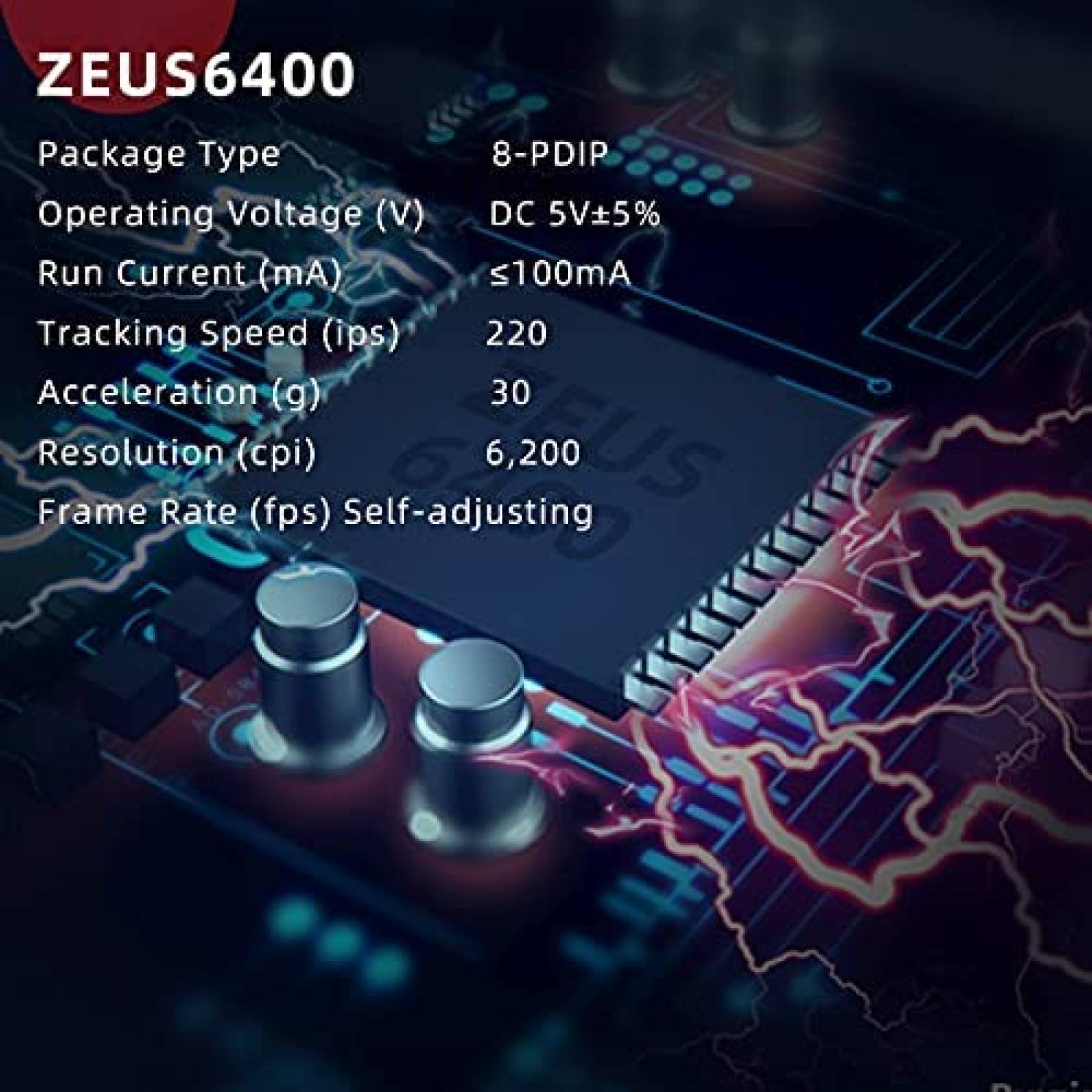 Mouse Gamer Motospeed V70 USB con DPI de 6400 -Rosa