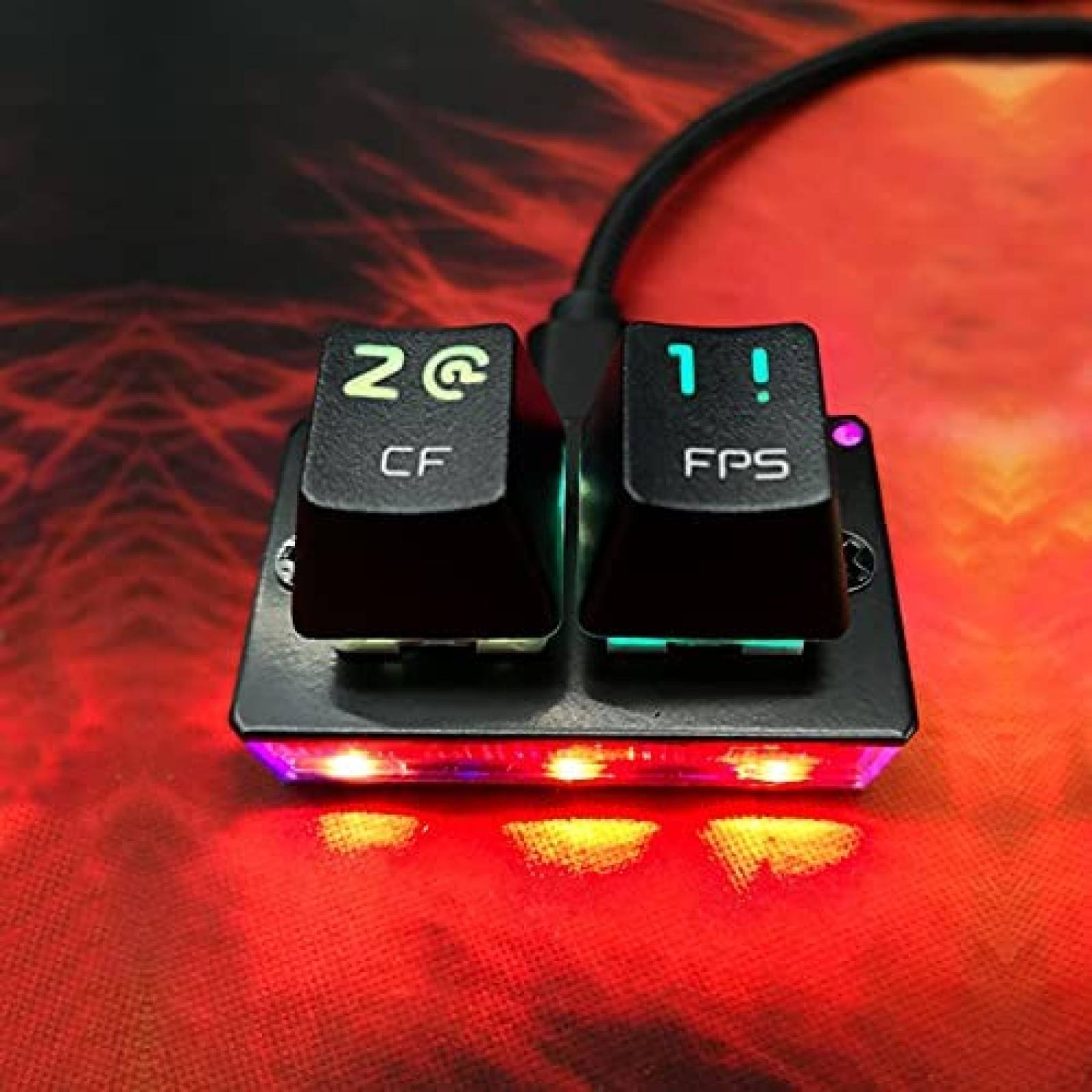 Teclado mecanico MOTOSPEED K2 OSU RGB cable USB y 2 teclas