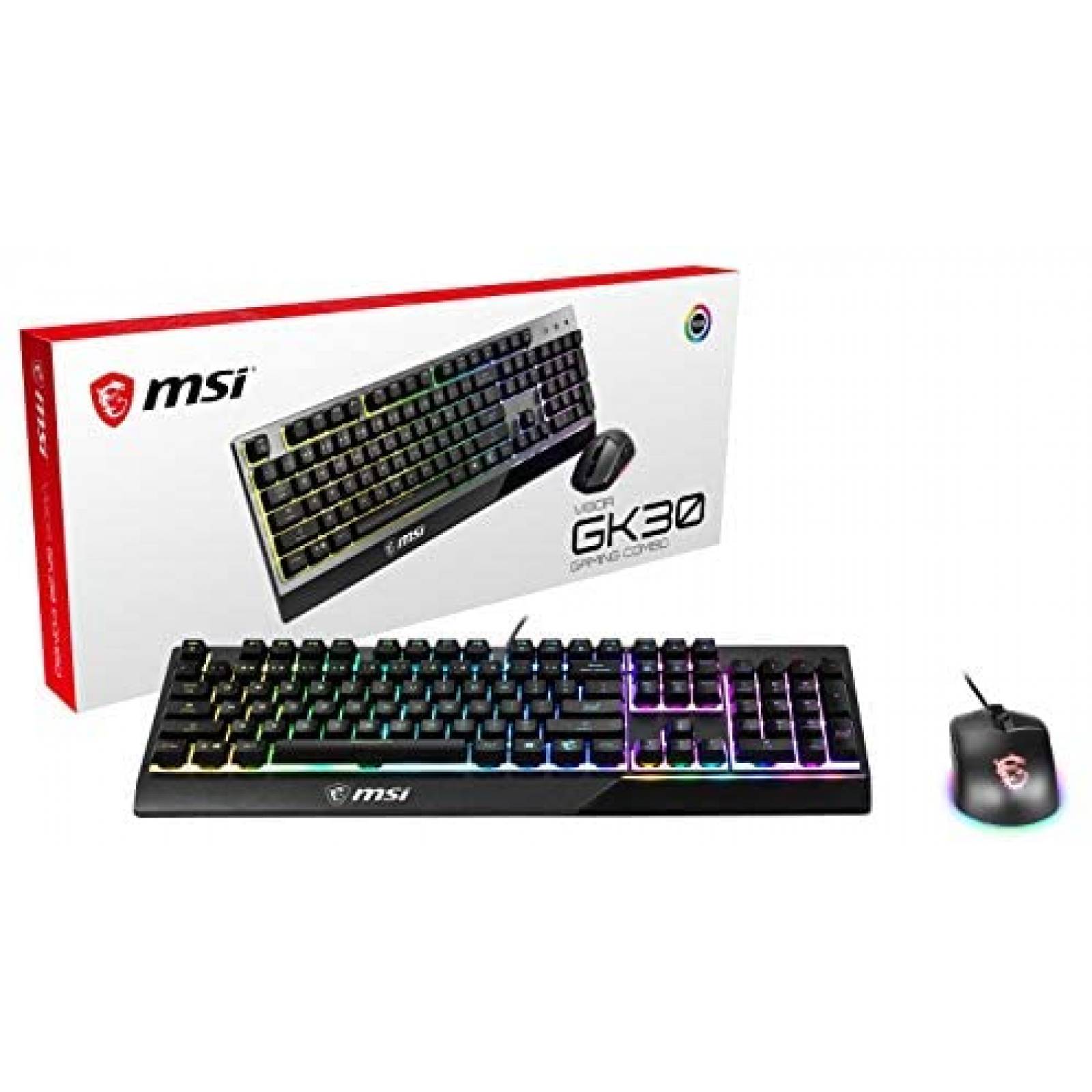 Teclado MSI VIGOR GK30 COMBO Mecanico Gaming -Negro