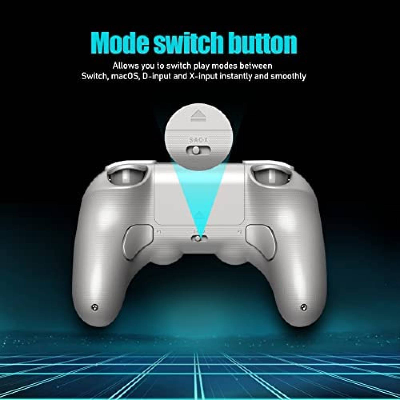 Control Nintendo Switch Nargos 8Bitdo Pro 2 inalambrico-Gris
