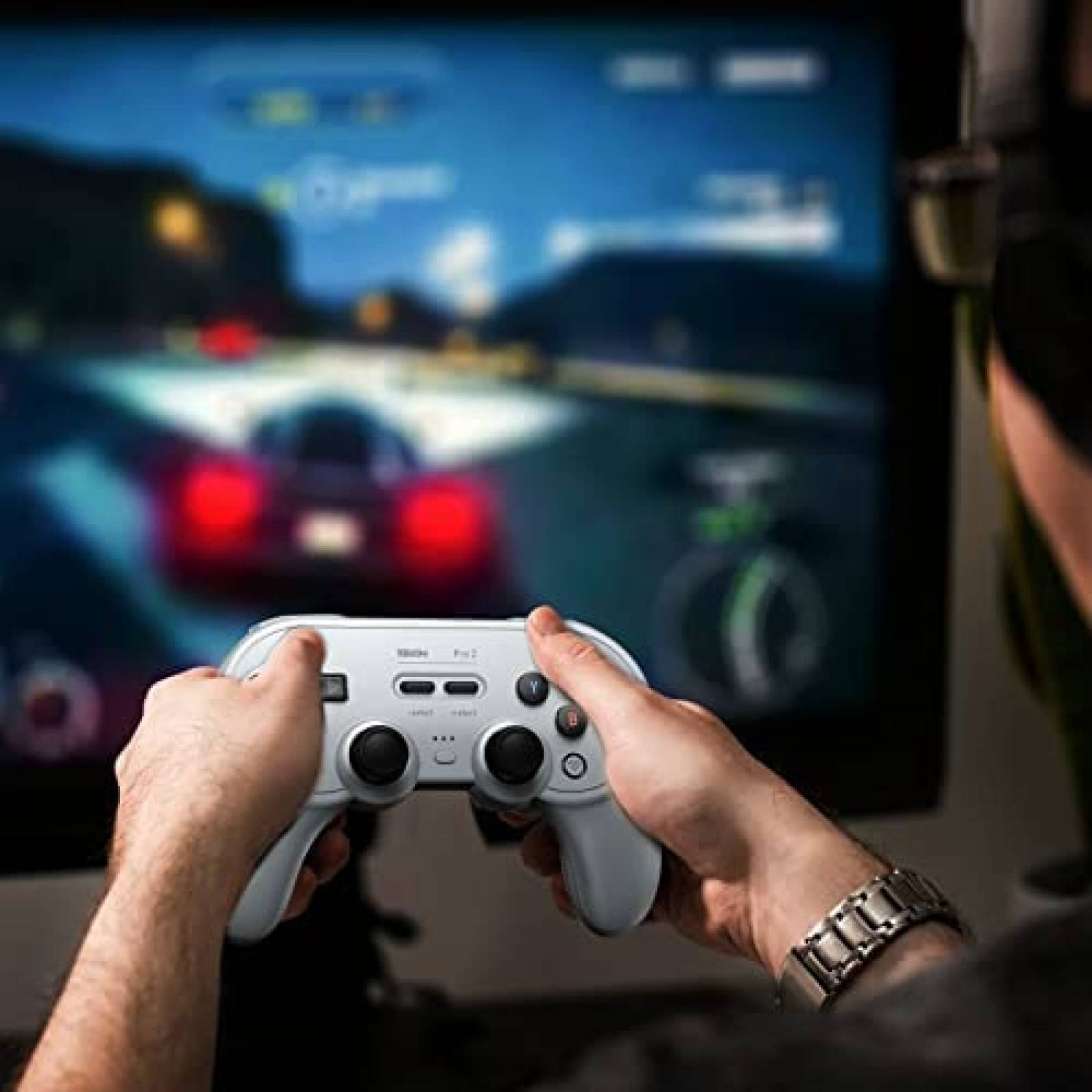 Control Nintendo Switch Nargos 8Bitdo Pro 2 inalambrico-Gris