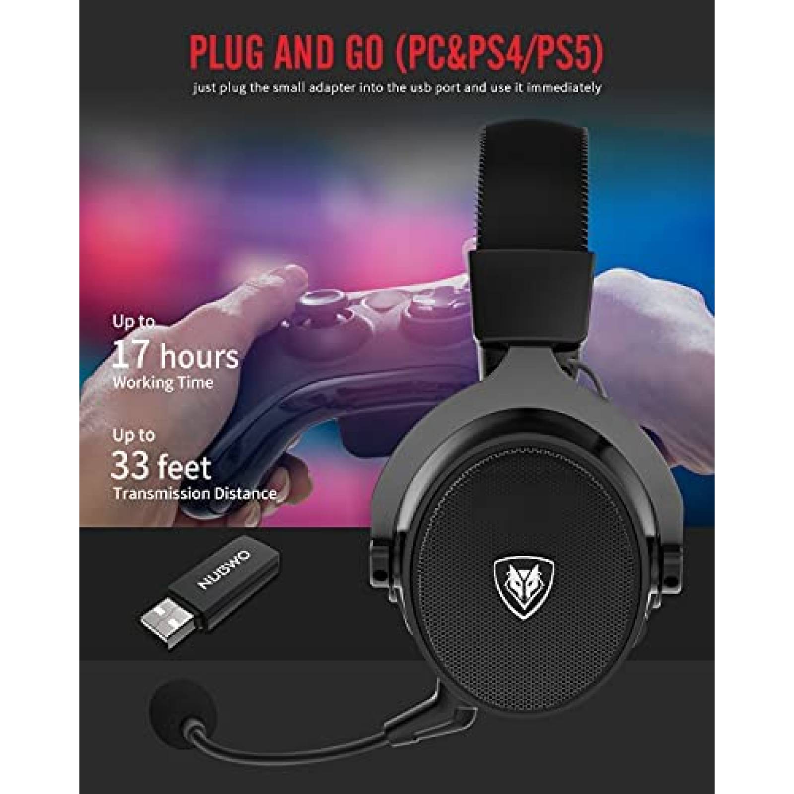 Audifonos NUBWO G07 Inalambricos Microfono Cancelacion Ruido