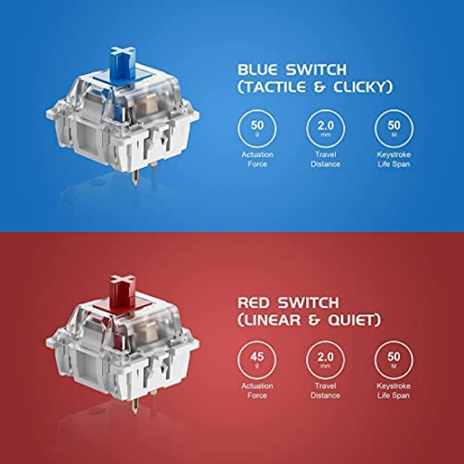 Teclado para PC Punkston TK87 con Retroiluminado RGB -Negro