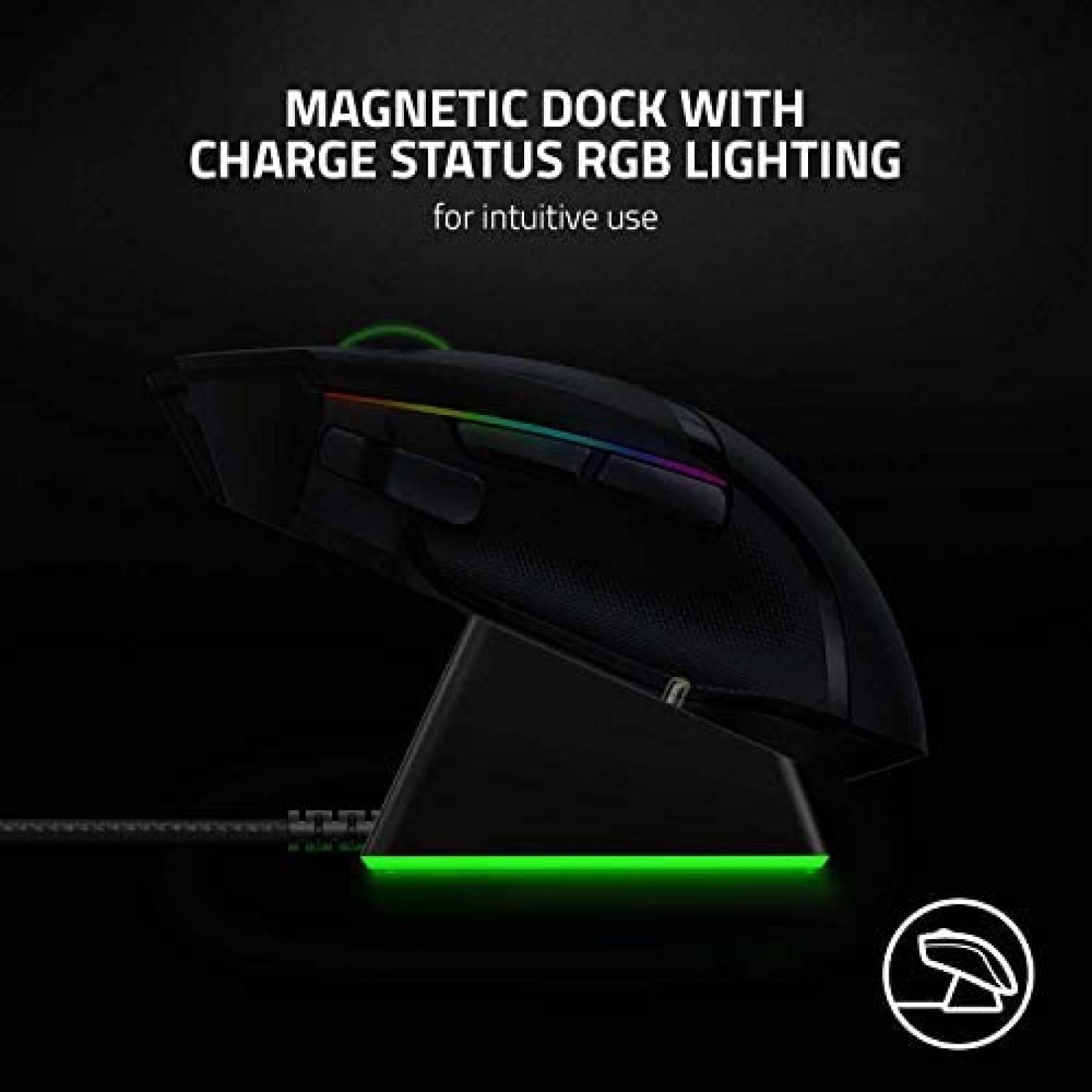 Base de Carga Razer Mouse Dock Chroma Magnetico RGB