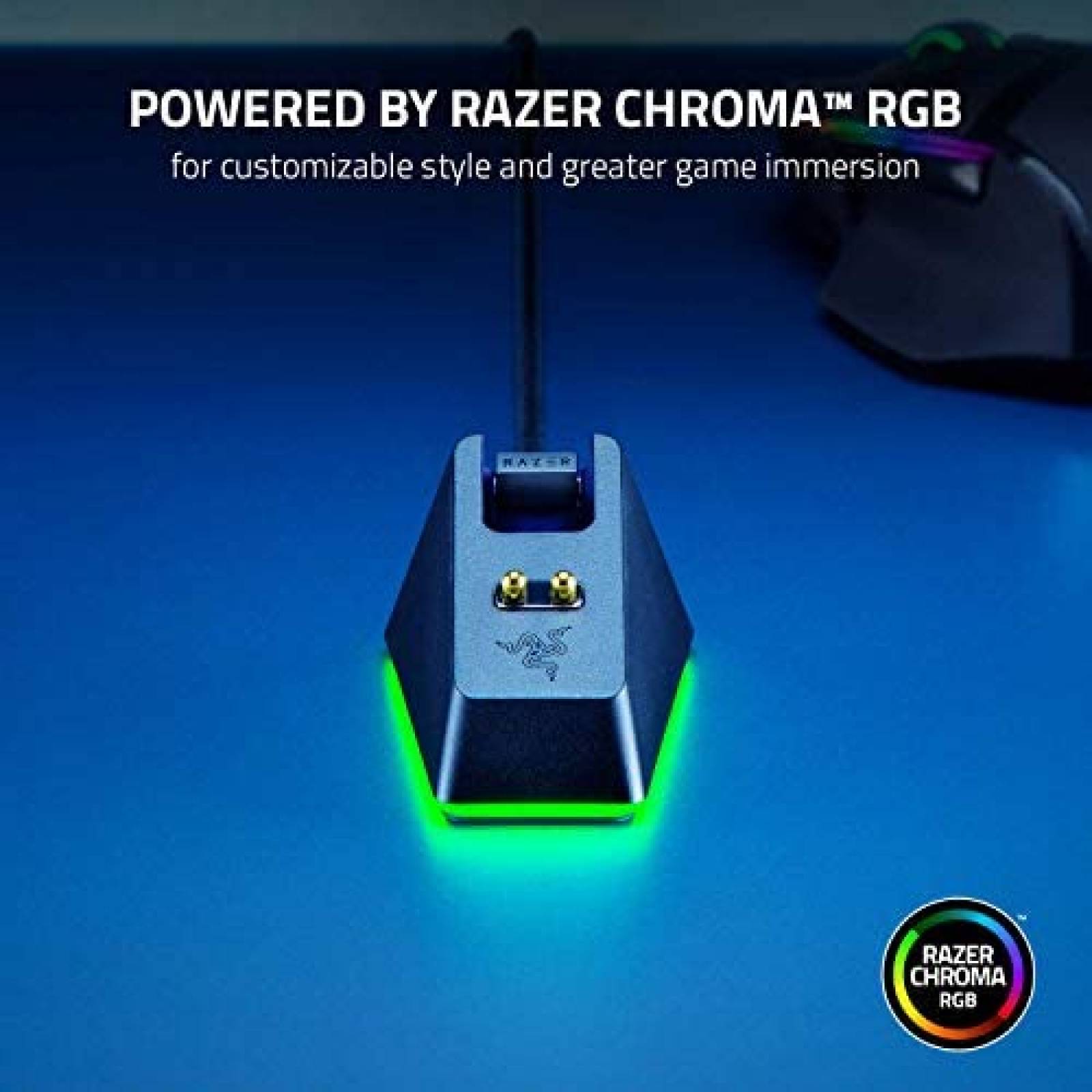 Base de Carga Razer Mouse Dock Chroma Magnetico RGB