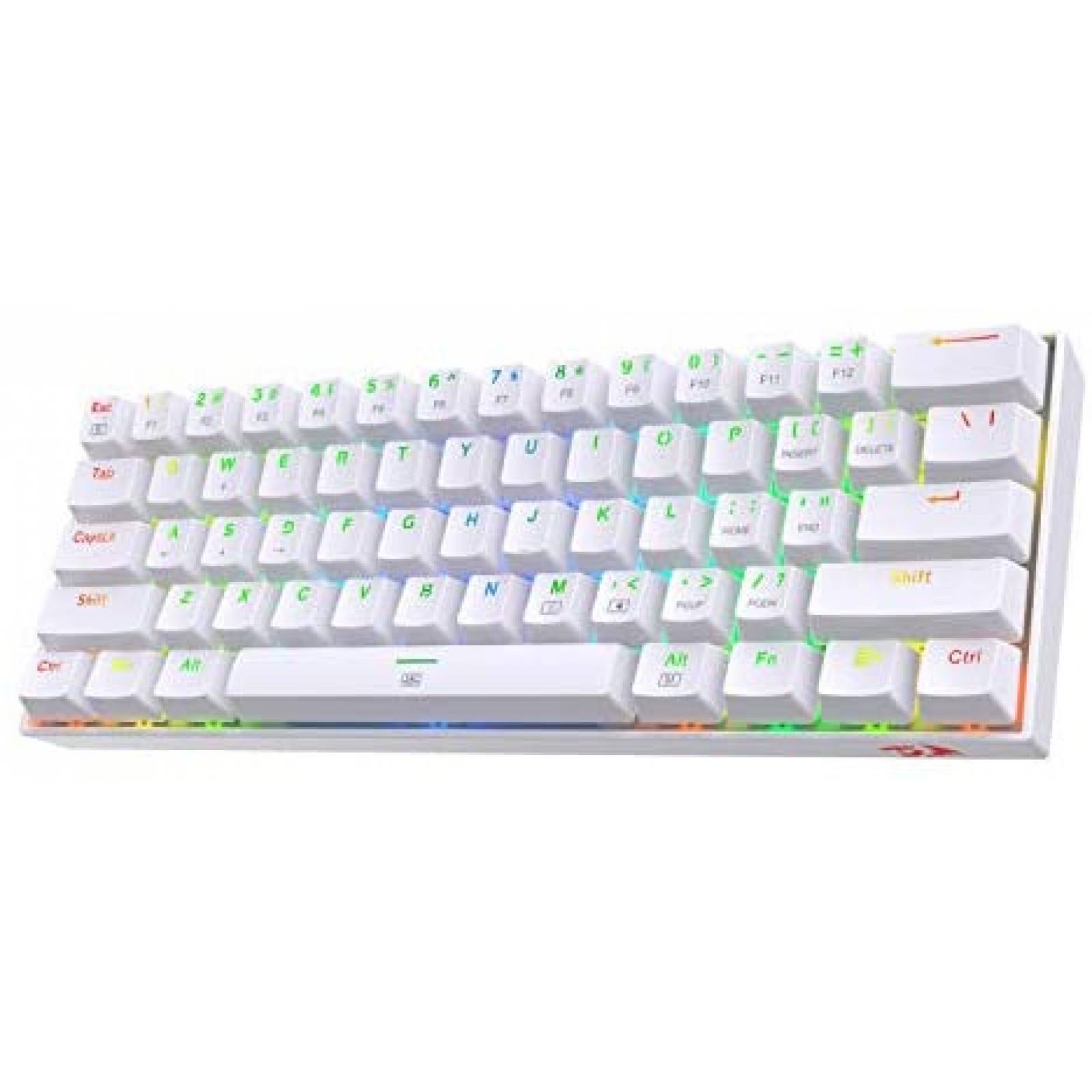 Teclado gamer Redragon K630 Dragonborn 61 teclas RGB -Blanco