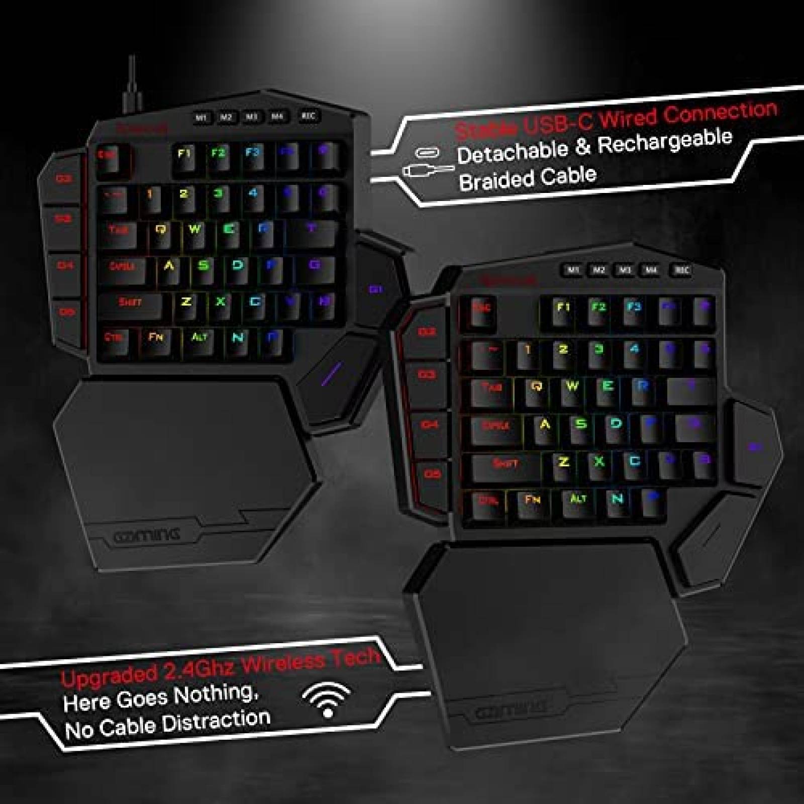 Teclado Redragon K585 DITI Mecanico Inalambrico -Negro
