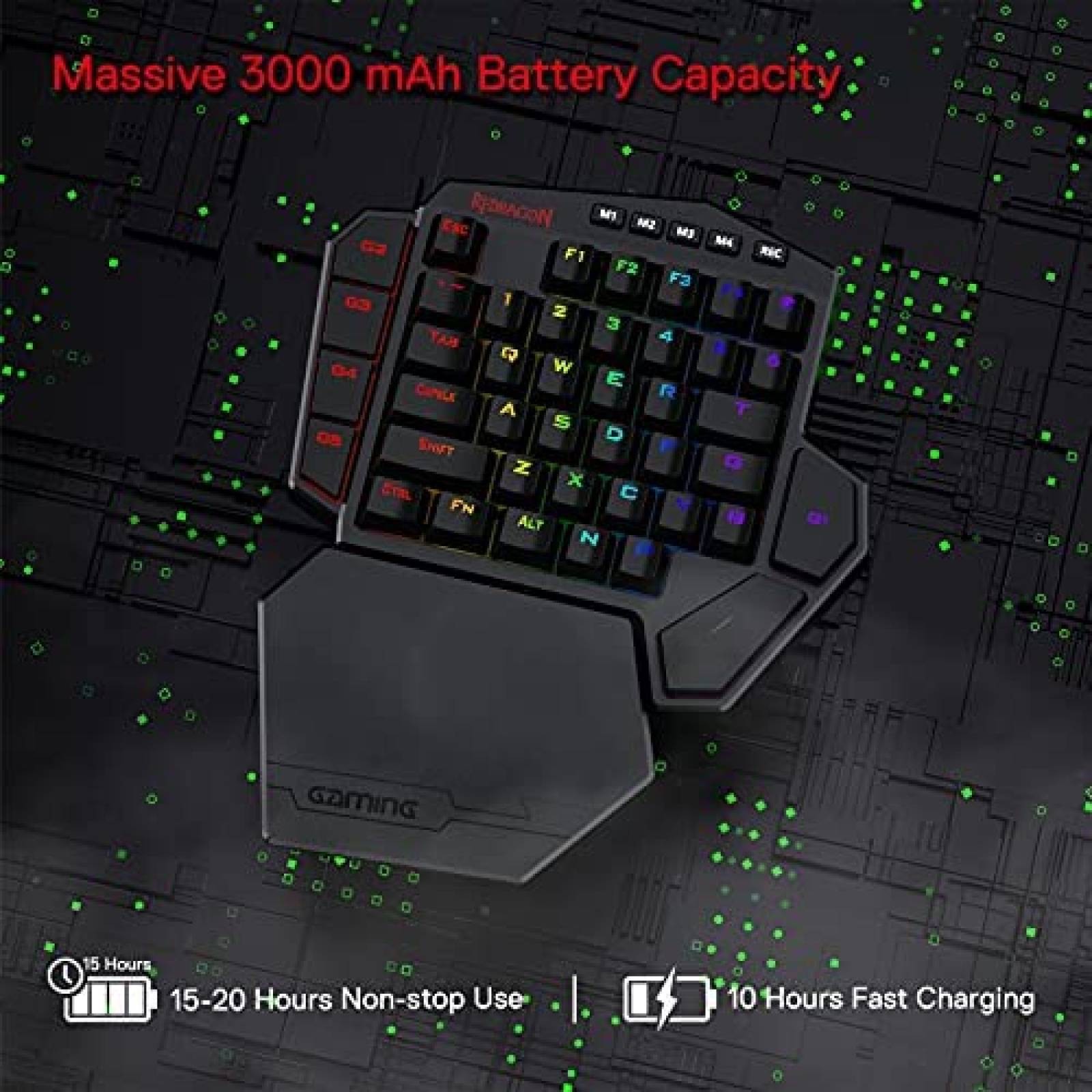 Teclado Redragon K585 DITI Mecanico Inalambrico -Negro