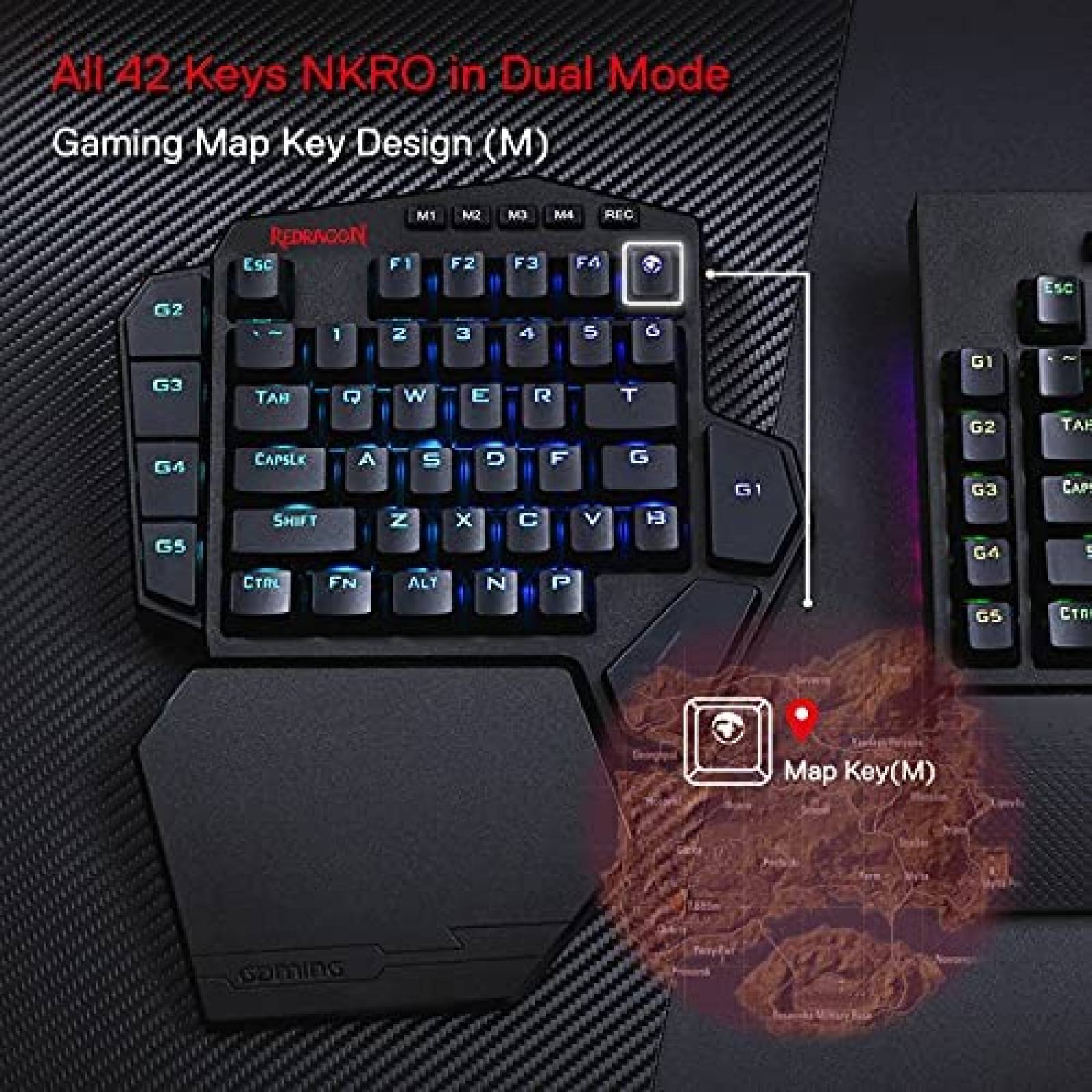 Teclado Redragon K585 DITI Mecanico Inalambrico -Negro