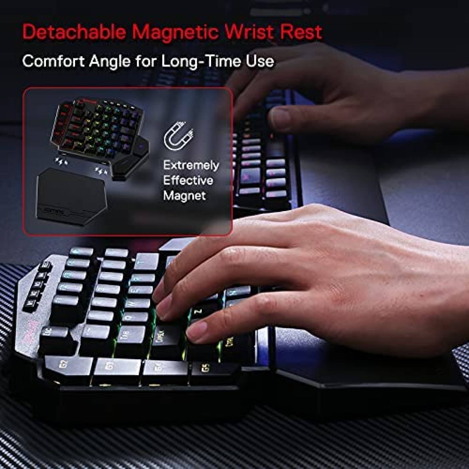Teclado Redragon K585 DITI Mecanico Inalambrico -Negro