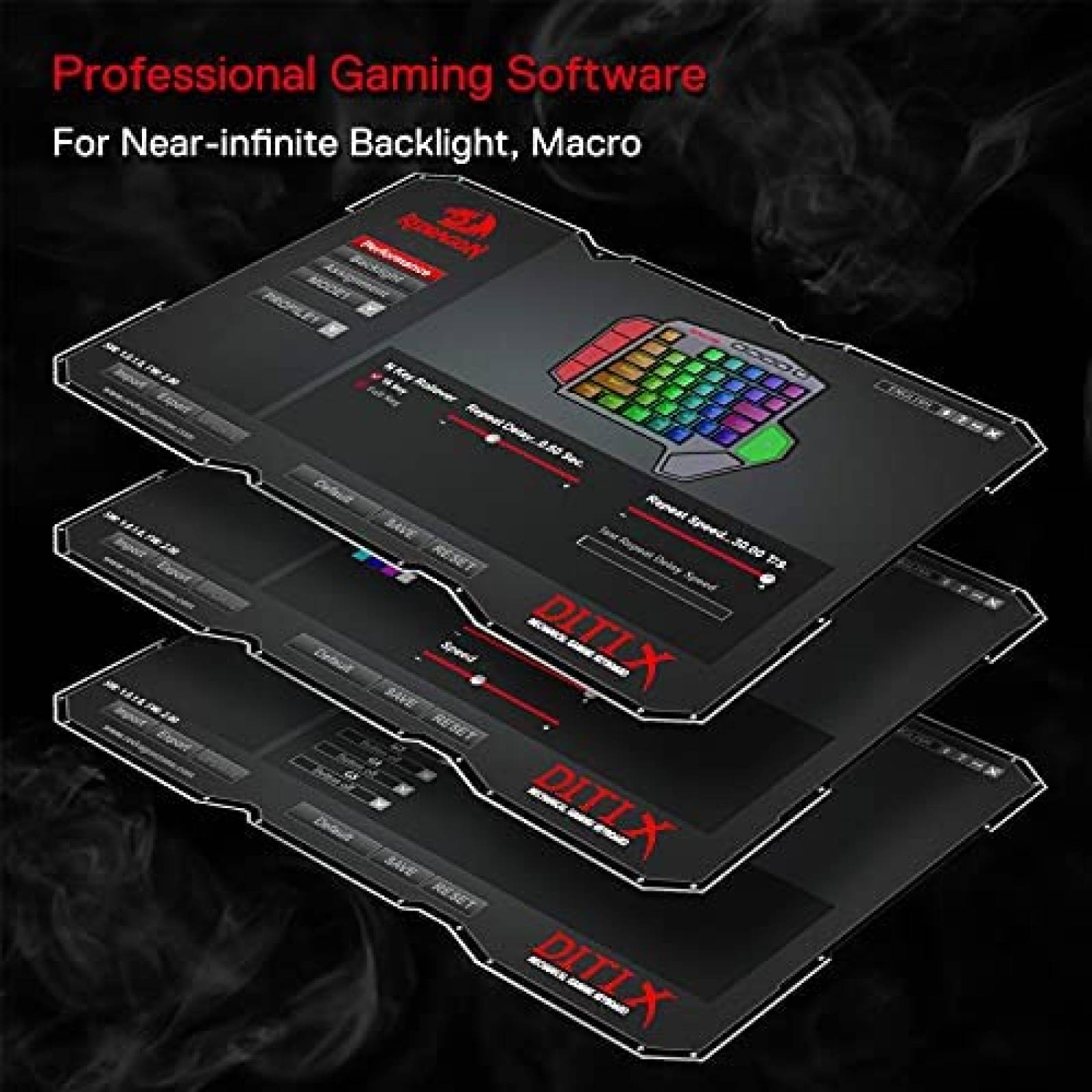 Teclado Redragon K585 DITI Mecanico Inalambrico -Negro