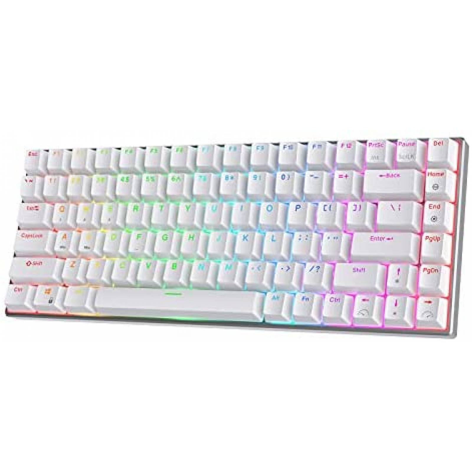 Teclado RK ROYAL KLUDGE RK84 Pro Inalambrico Mecanico-Blanco