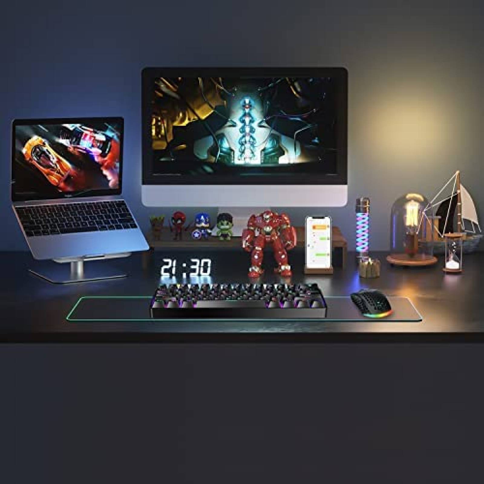 Teclado SOLAKAKA Mecanico Bluetooth 61 Teclas -Negro