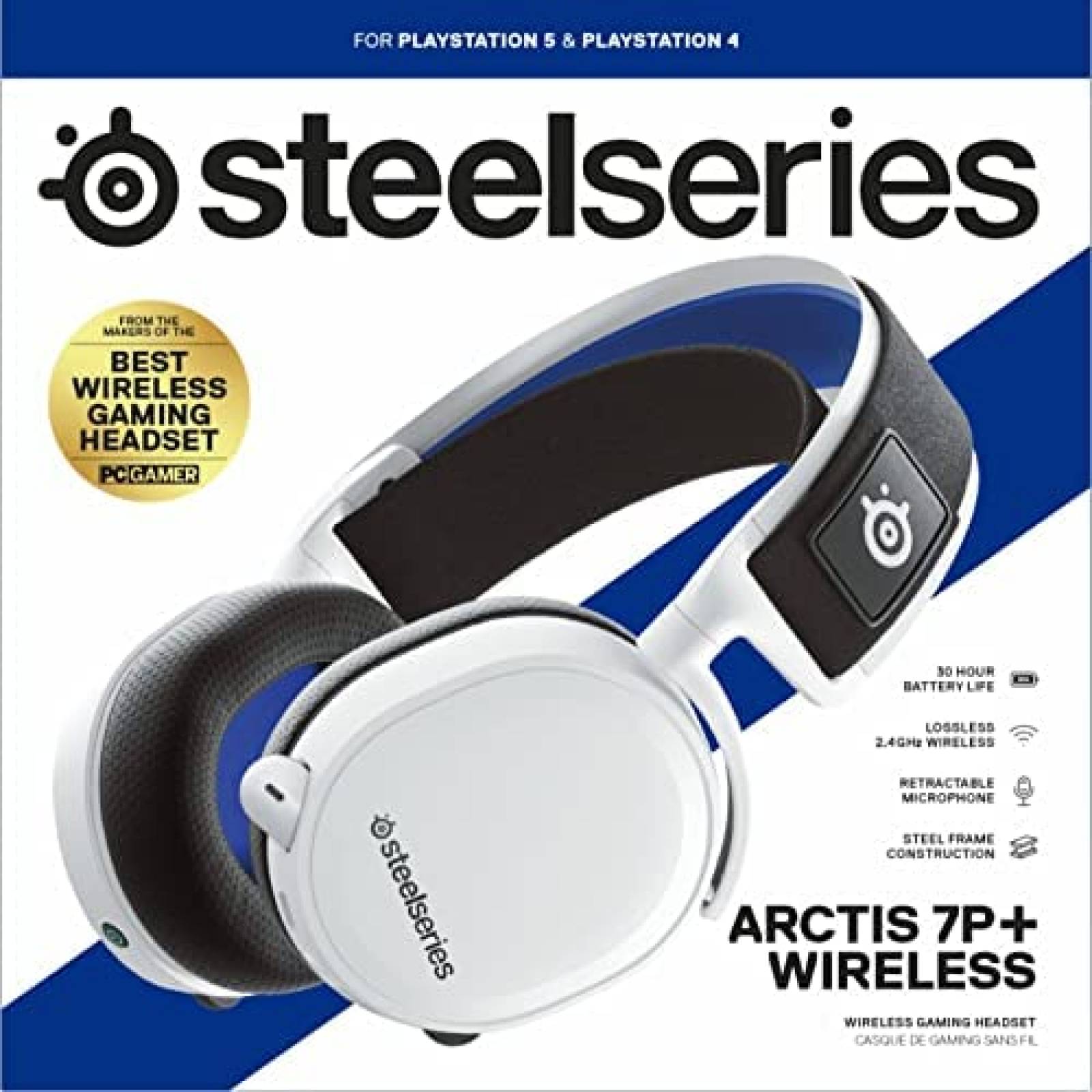 Audifonos Gamer SteelSeries Arctis 7P+ Inalambrico 30hrs