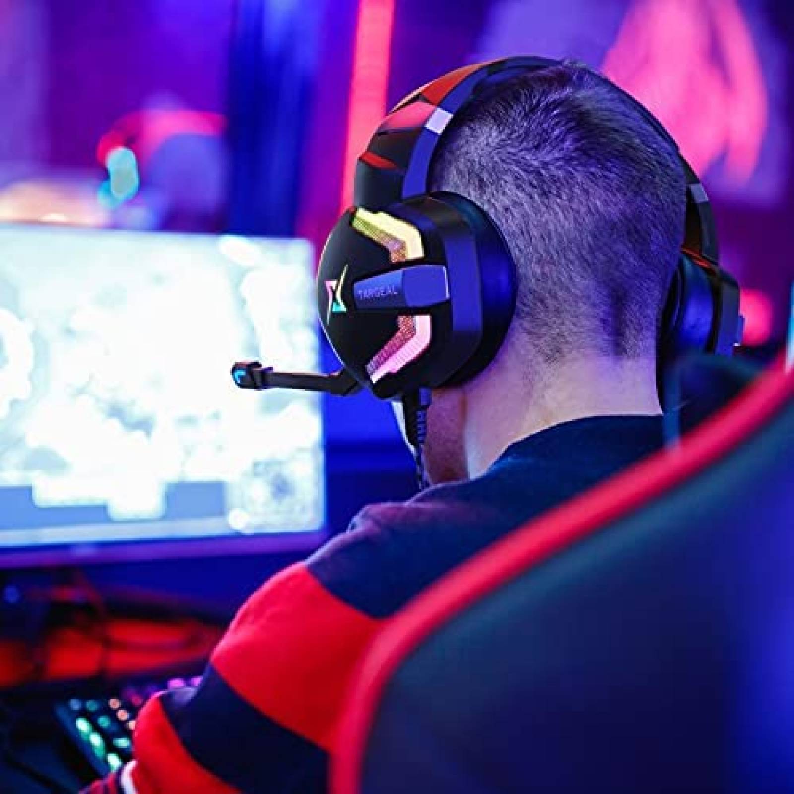 Headset Gamer Targeal con Sonido Surround 7.1 -Negro