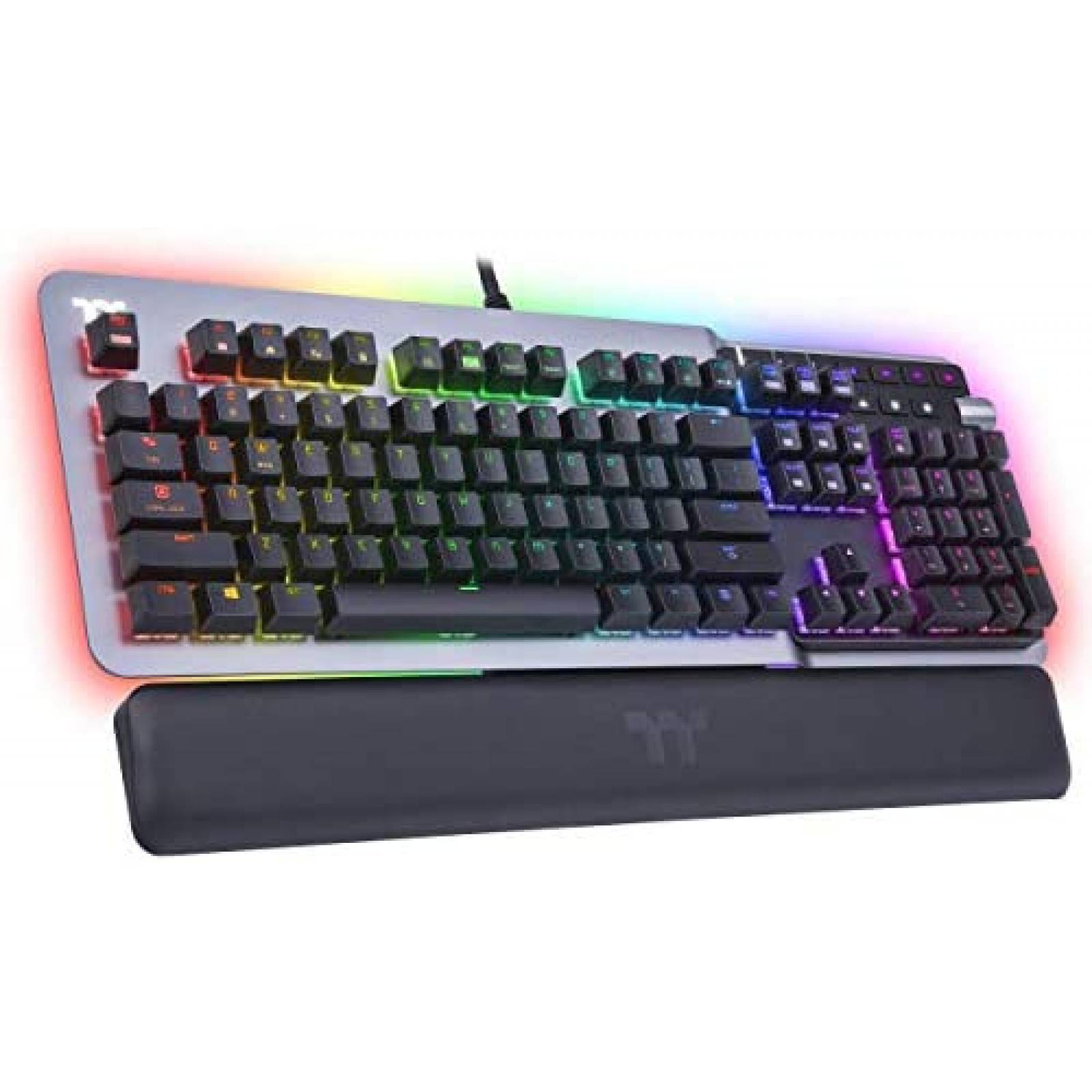 Teclado Thermaltake ARGENT K5 RGB Con Reposamuecas -Negro