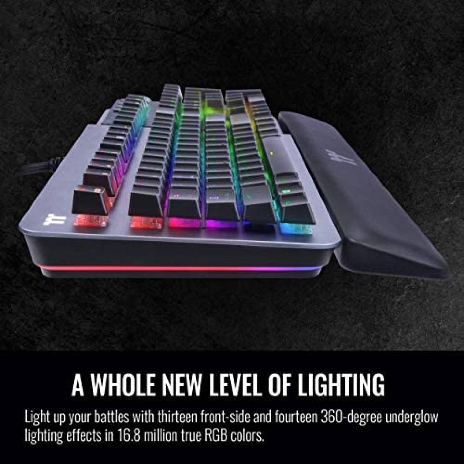Teclado Thermaltake ARGENT K5 RGB Con Reposamuecas -Negro