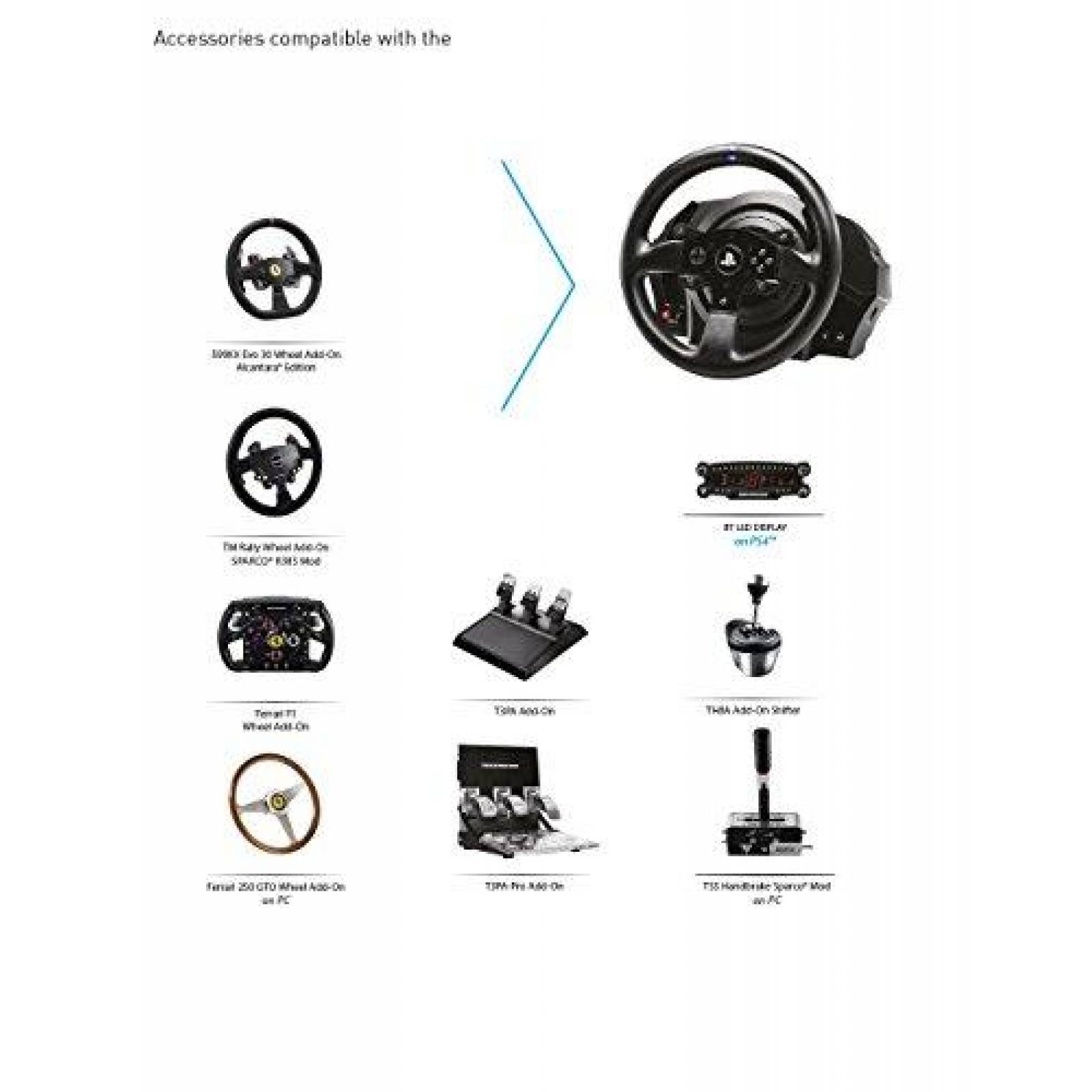 Volante Thrustmaster T300 Ferrari RW PS4,5,PC -Negro