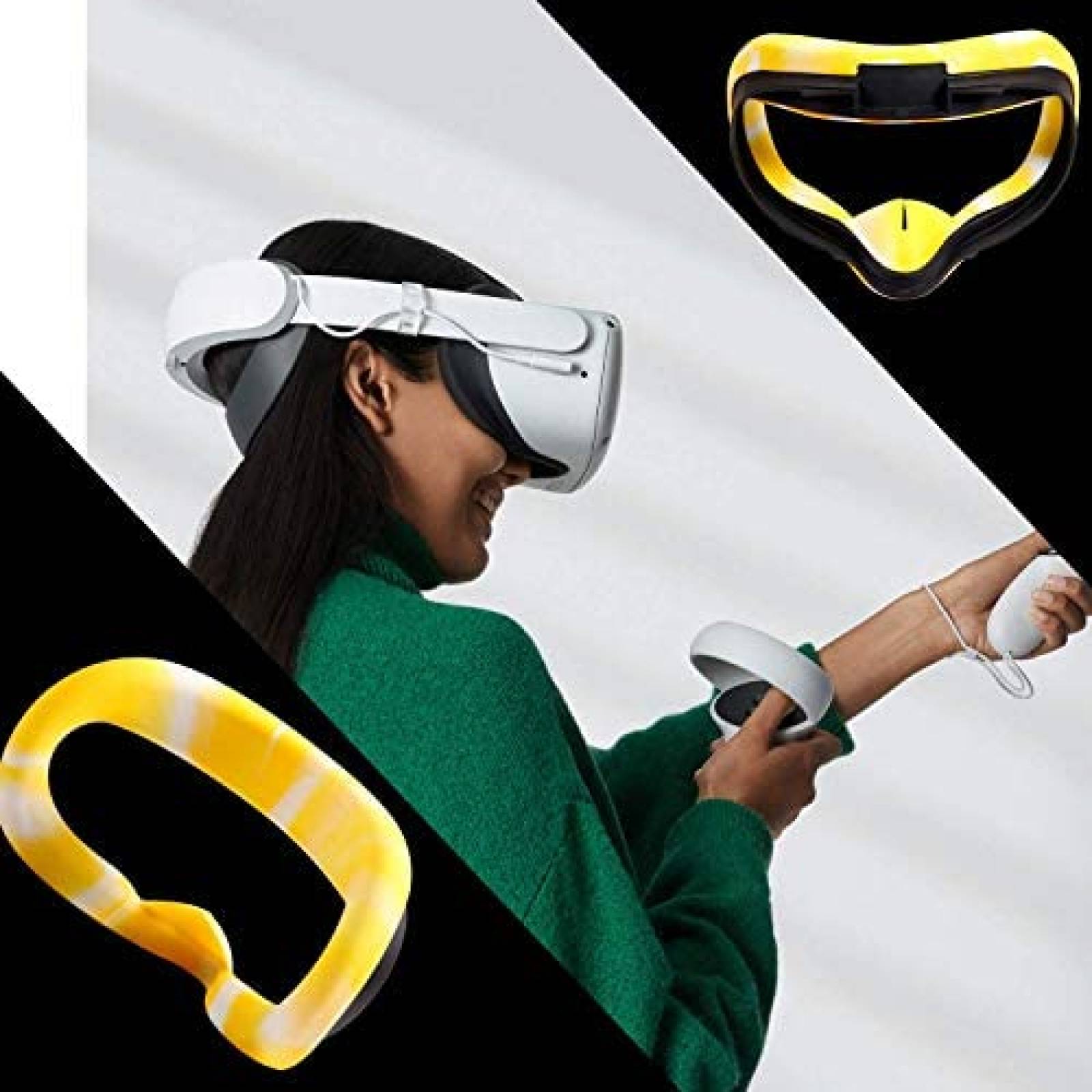 Funda Topcovos para Gafas VR Oculus Quest 2 -Amarillo