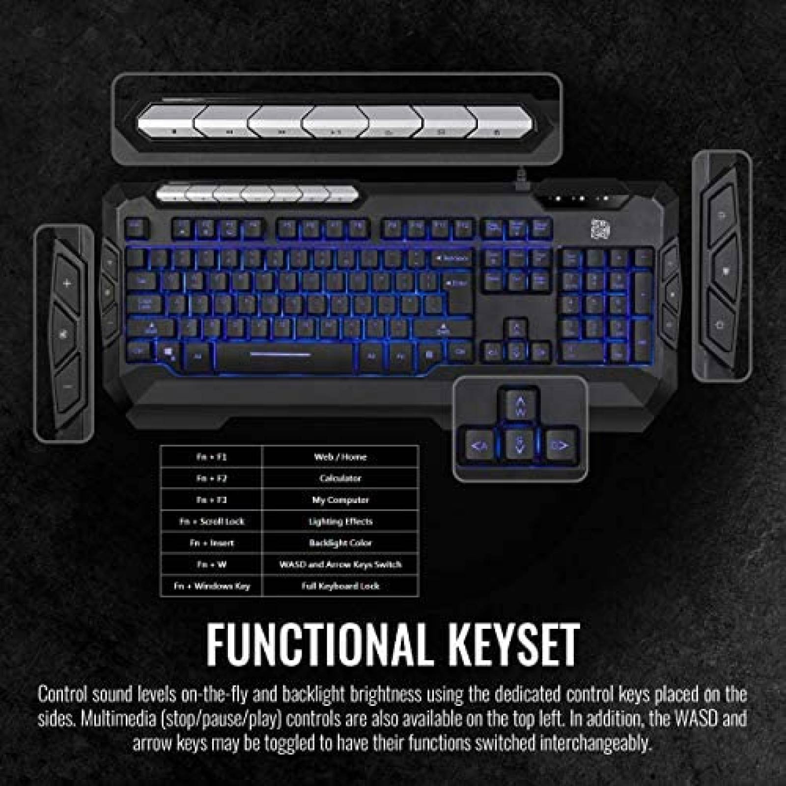 Teclado y mouse Tt eSPORTS Thermaltake para juegos -Negro