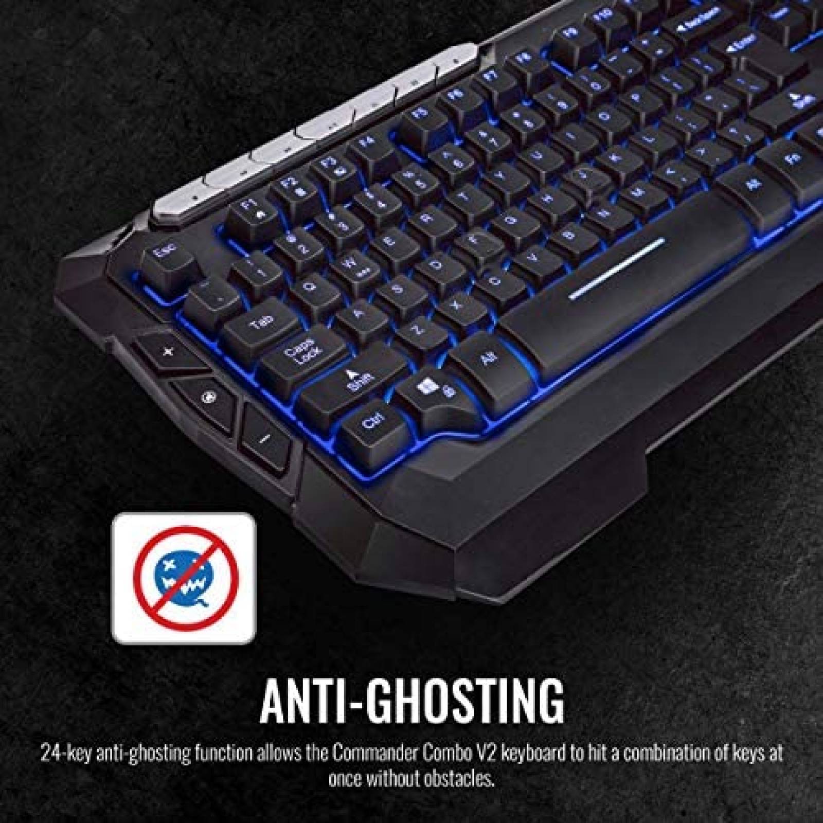 Teclado y mouse Tt eSPORTS Thermaltake para juegos -Negro