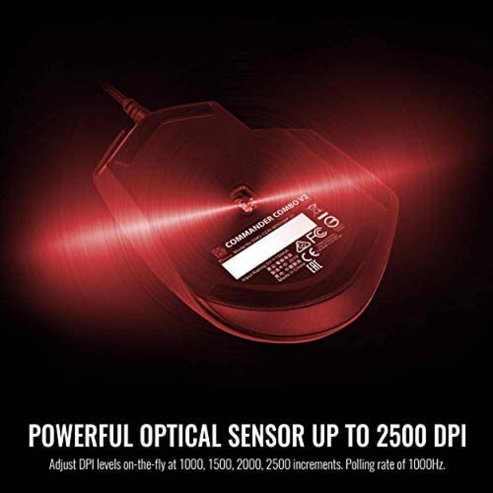 Teclado y mouse Tt eSPORTS Thermaltake para juegos -Negro