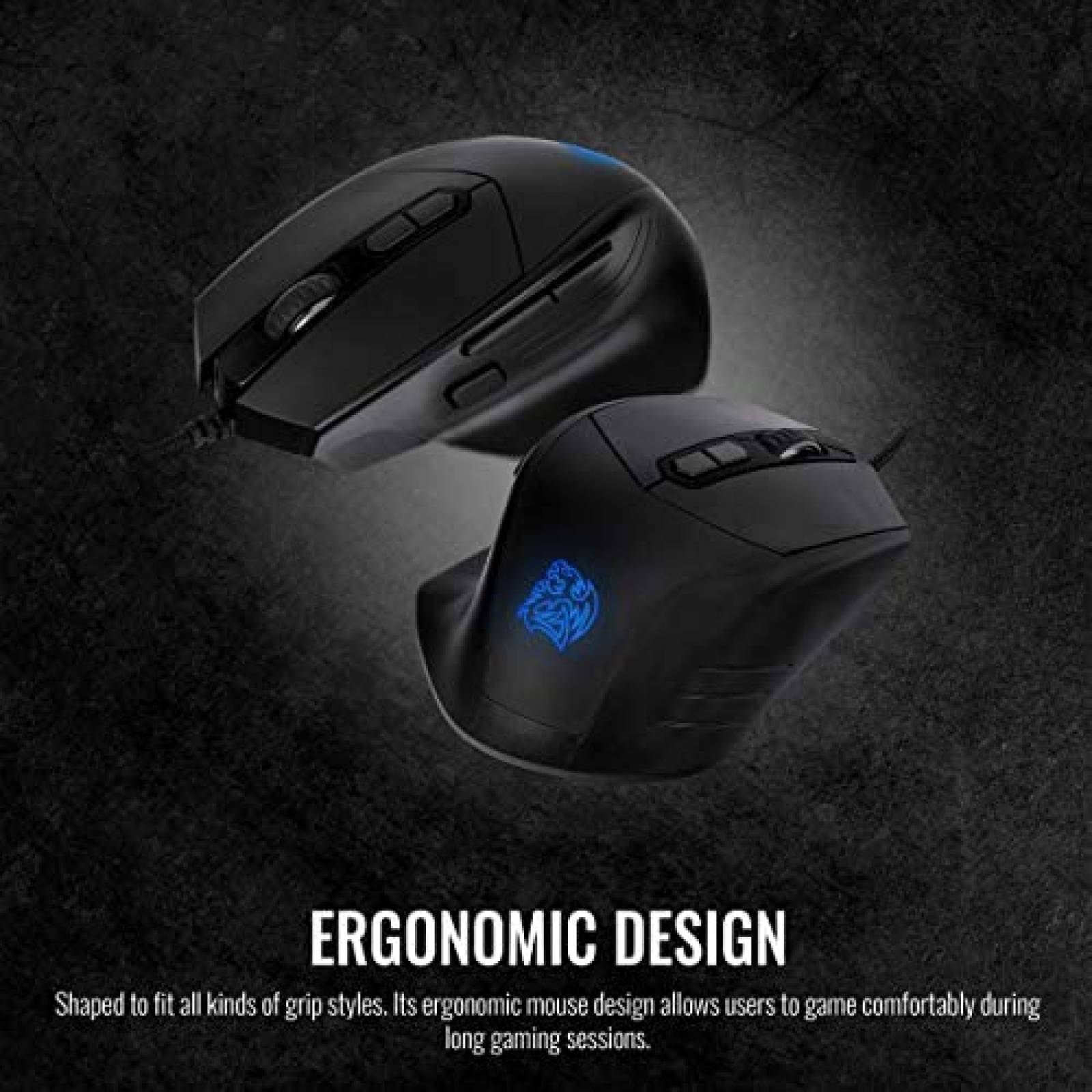 Teclado y mouse Tt eSPORTS Thermaltake para juegos -Negro