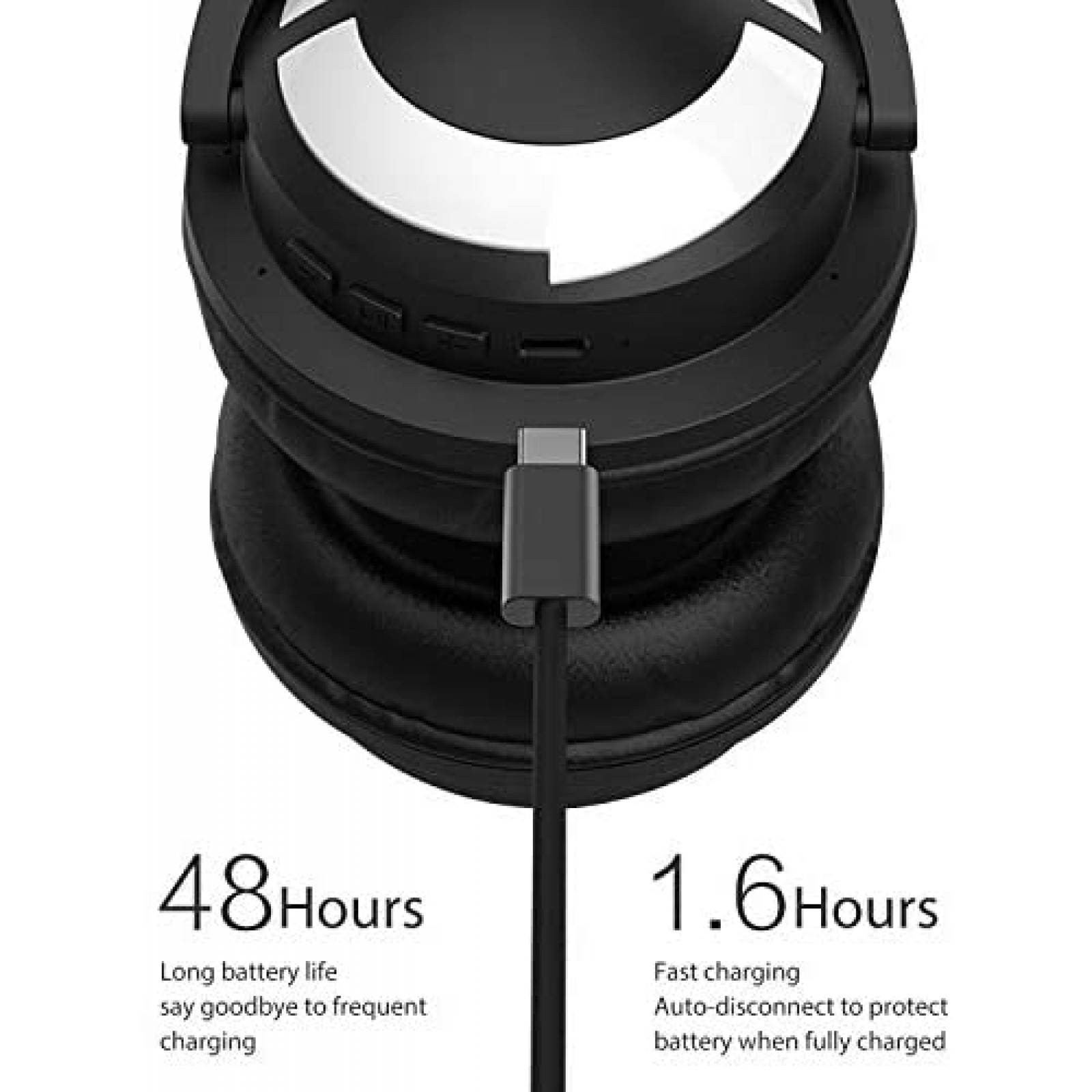 Headset YOWU RGB Cat Ear 3G Bluetooth 5.0 Sonido Envolvente