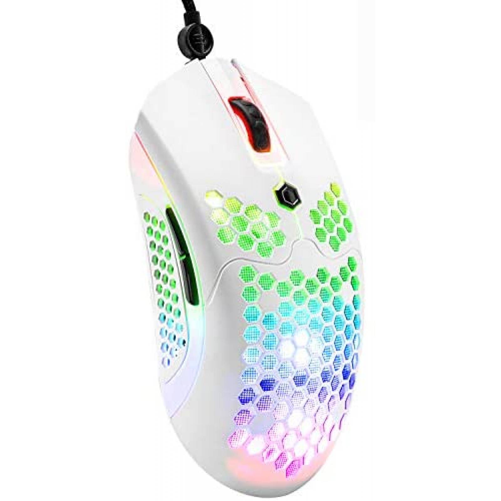 Mouse Gamer ZIYOU LANG M5 RGB 65G Pixart 3325 -Blanco
