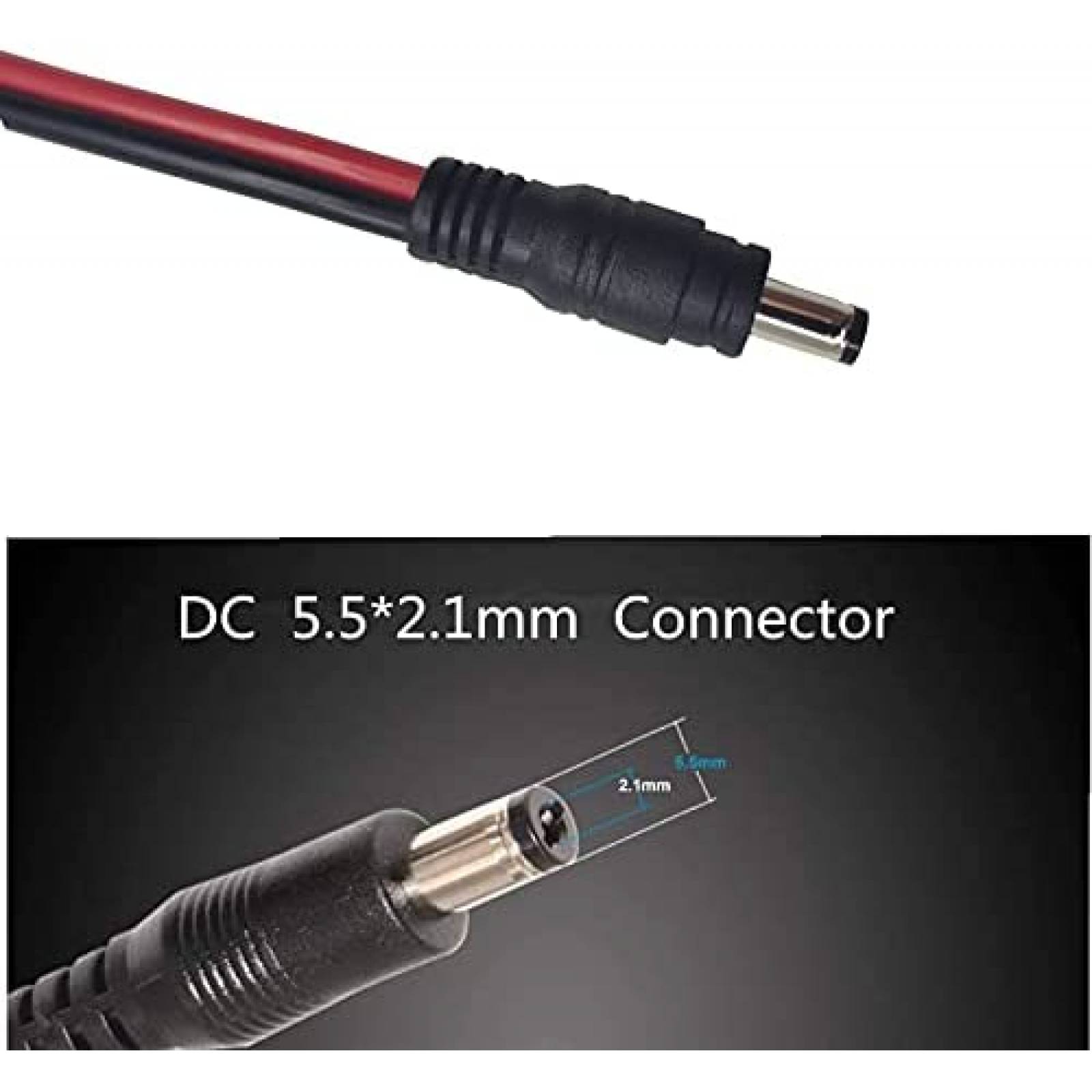 Cable Cargador AEISVIK Carros Conector Cigarros 5.5x2.1mm