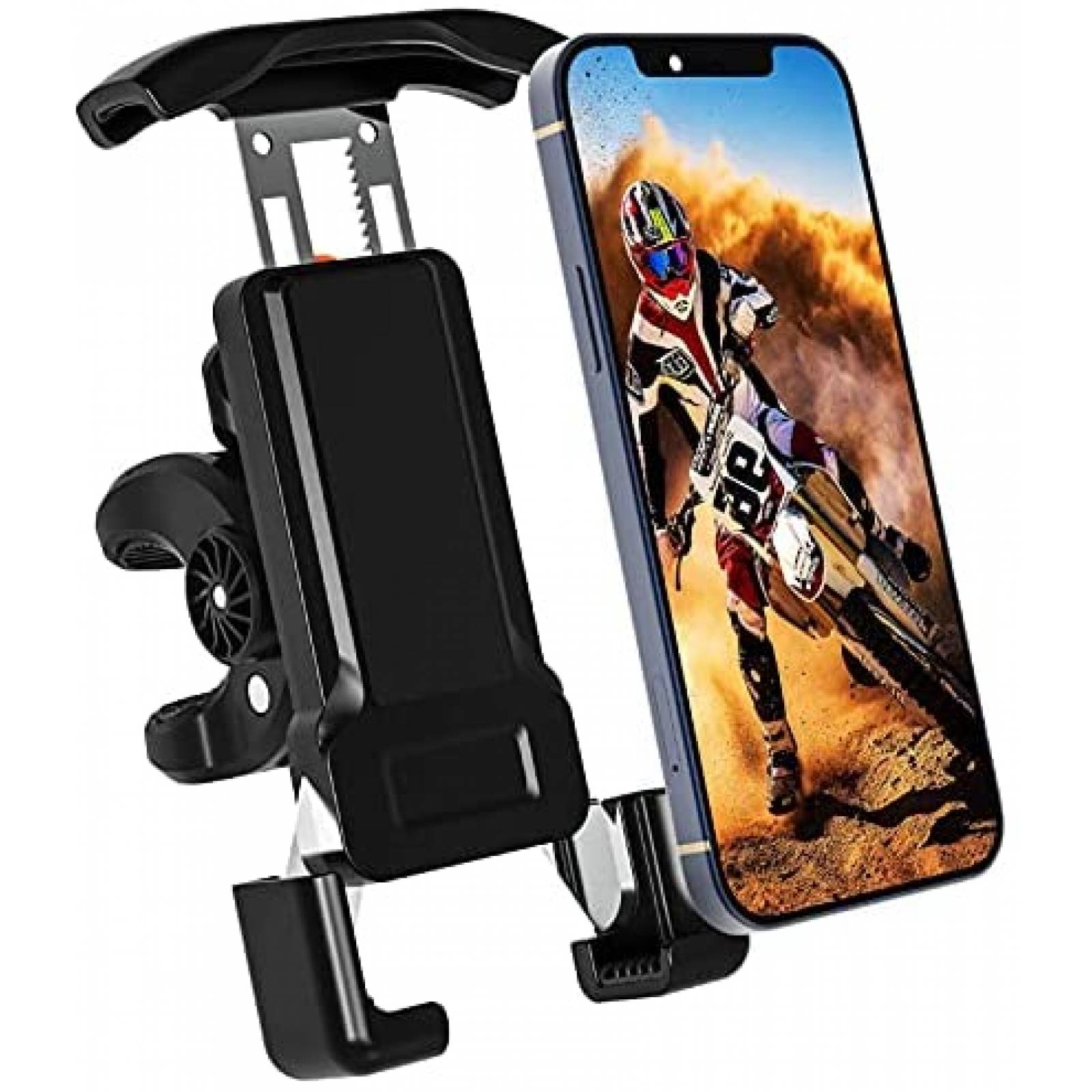 Soporte de Celular para Motocicleta BBtang de 360 -Negro