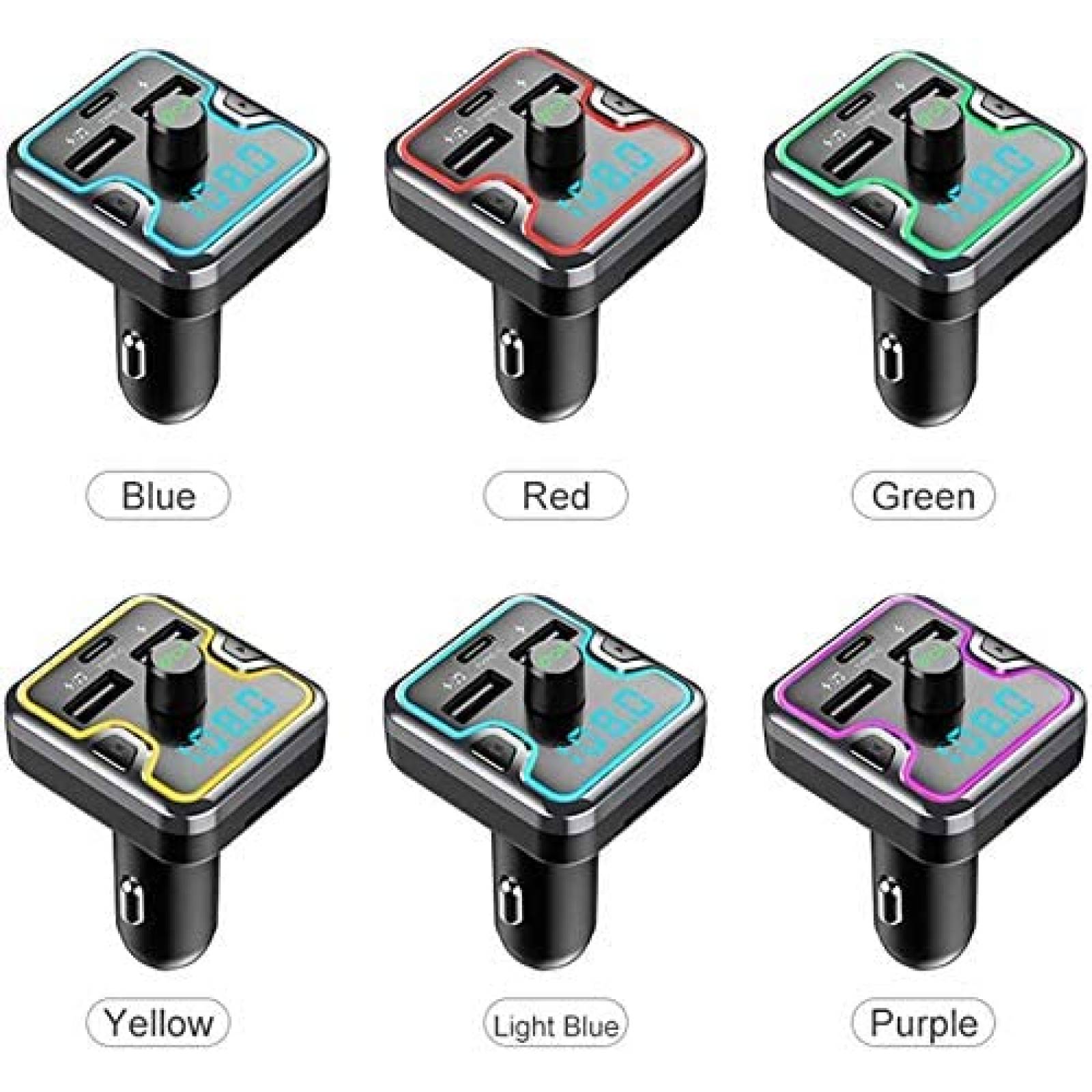 Transmisor de Bluetooth para Auto Car and Driver 18W -Negro