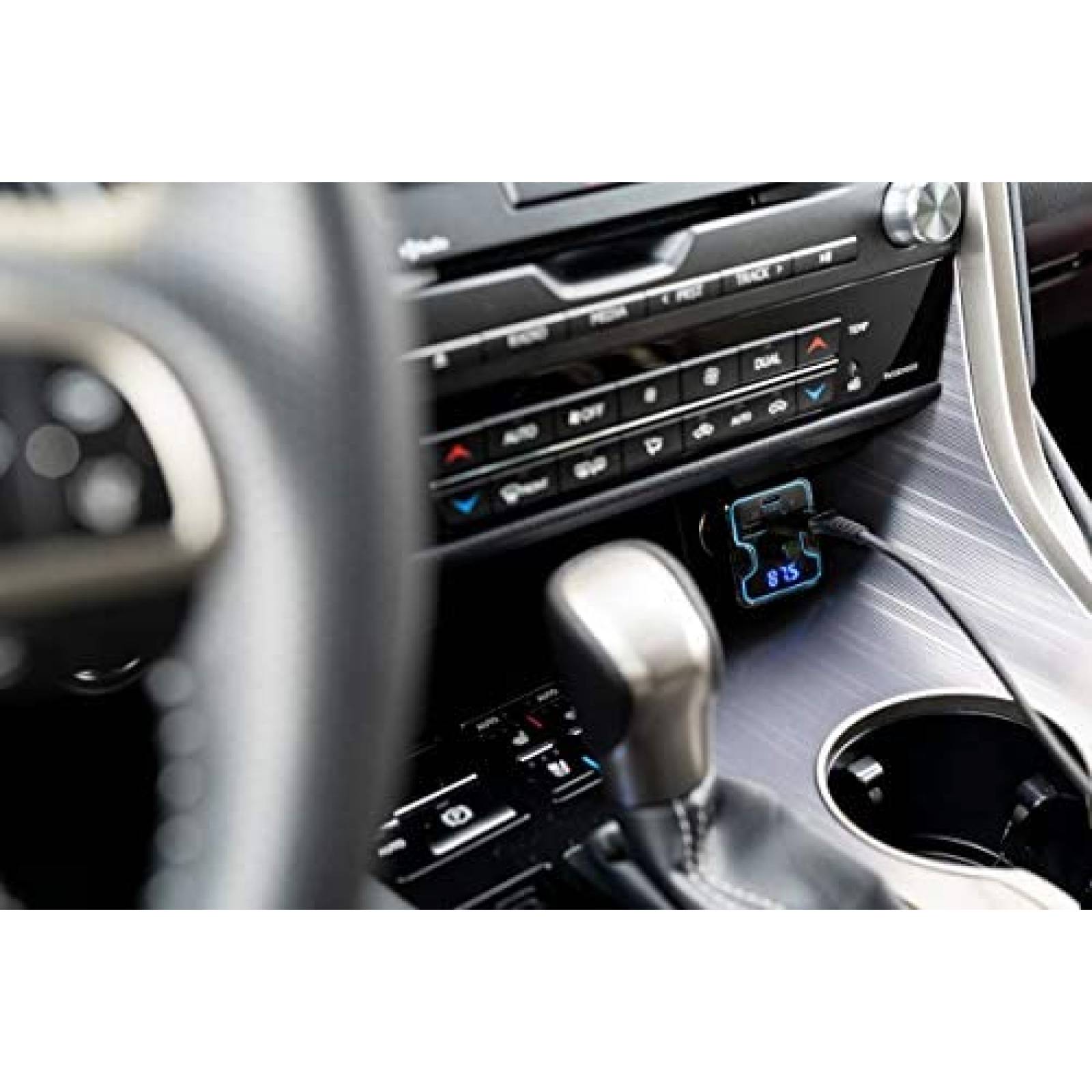 Transmisor de Bluetooth para Auto Car and Driver 18W -Negro