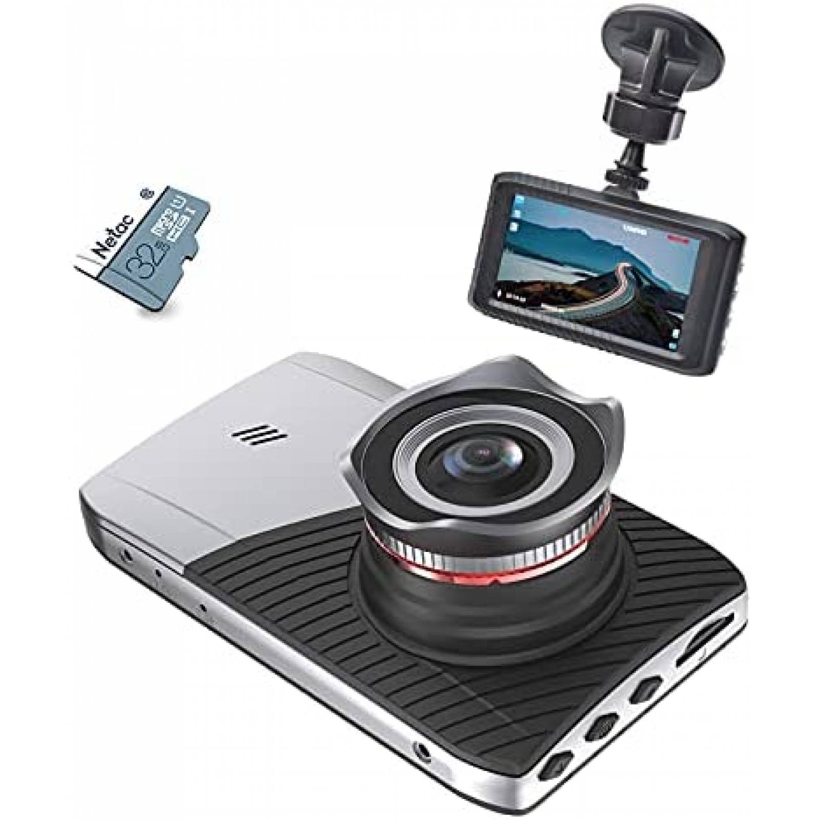 Camara para tablero auto DEEWAZ 1296P 3" -Plateado/negro