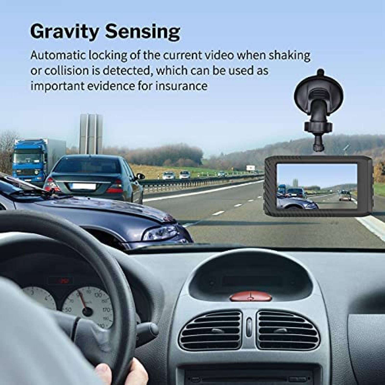 Camara para tablero auto DEEWAZ 1296P 3" -Plateado/negro